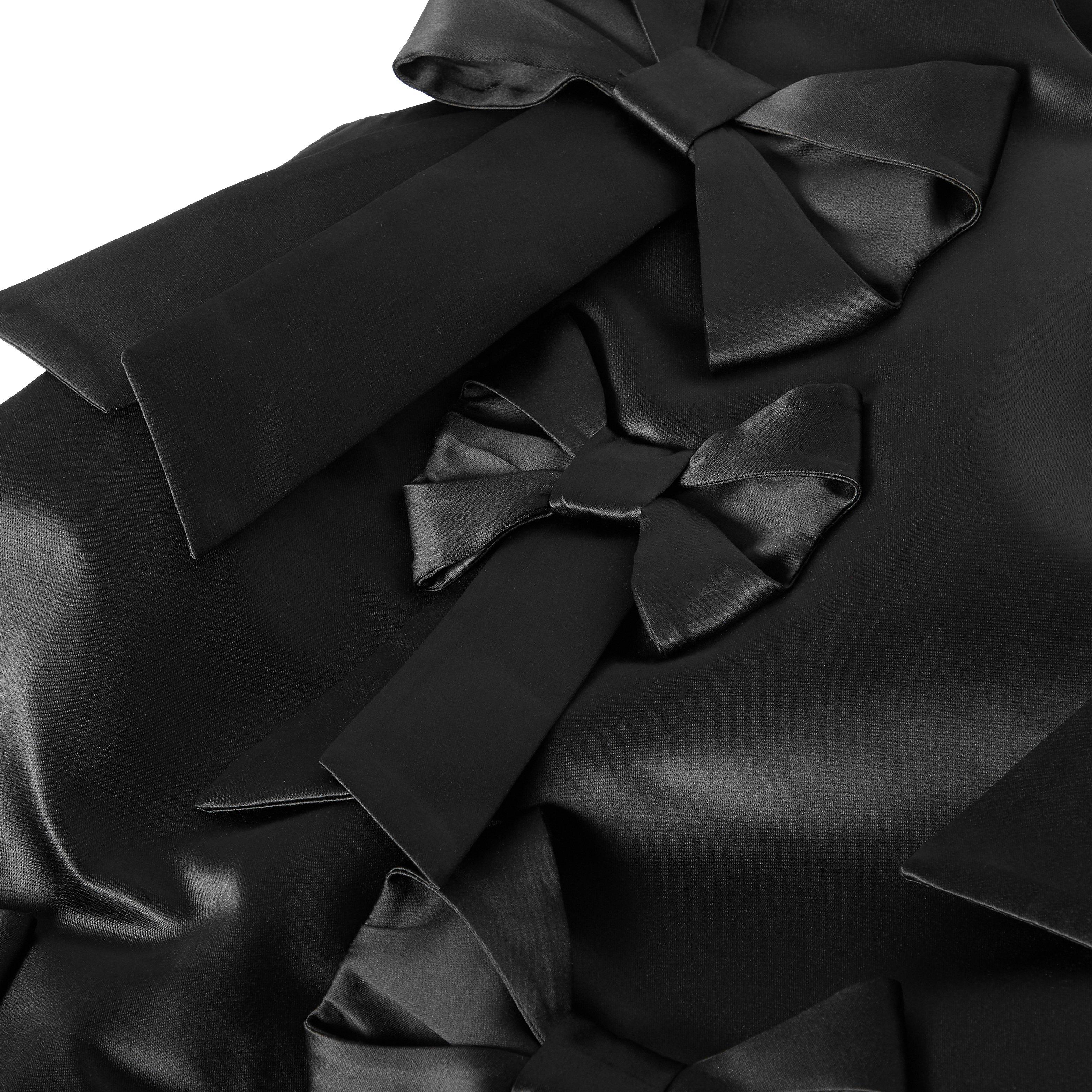 Black - Ganni - Ganni Duchs Stn Dres Ld62 - 3