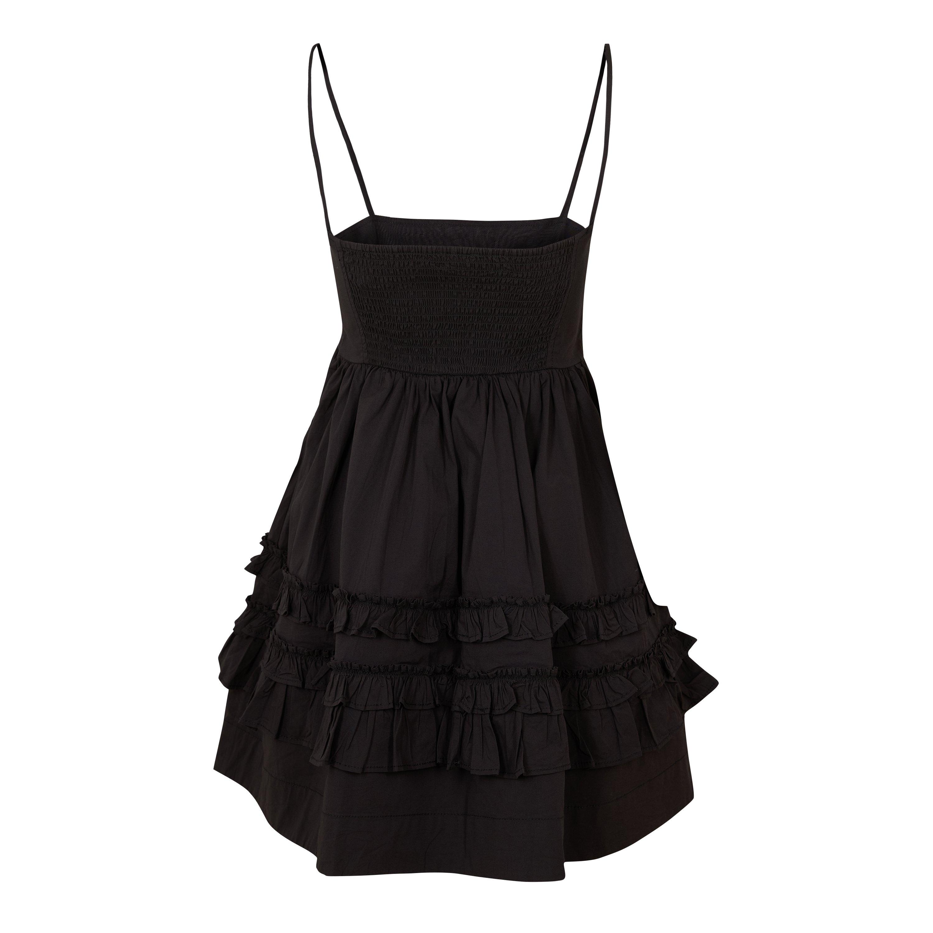 Black - Ganni - Ganni Strtch Dress Ld62 - 2