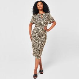 Biba V Neck Jersey Dress