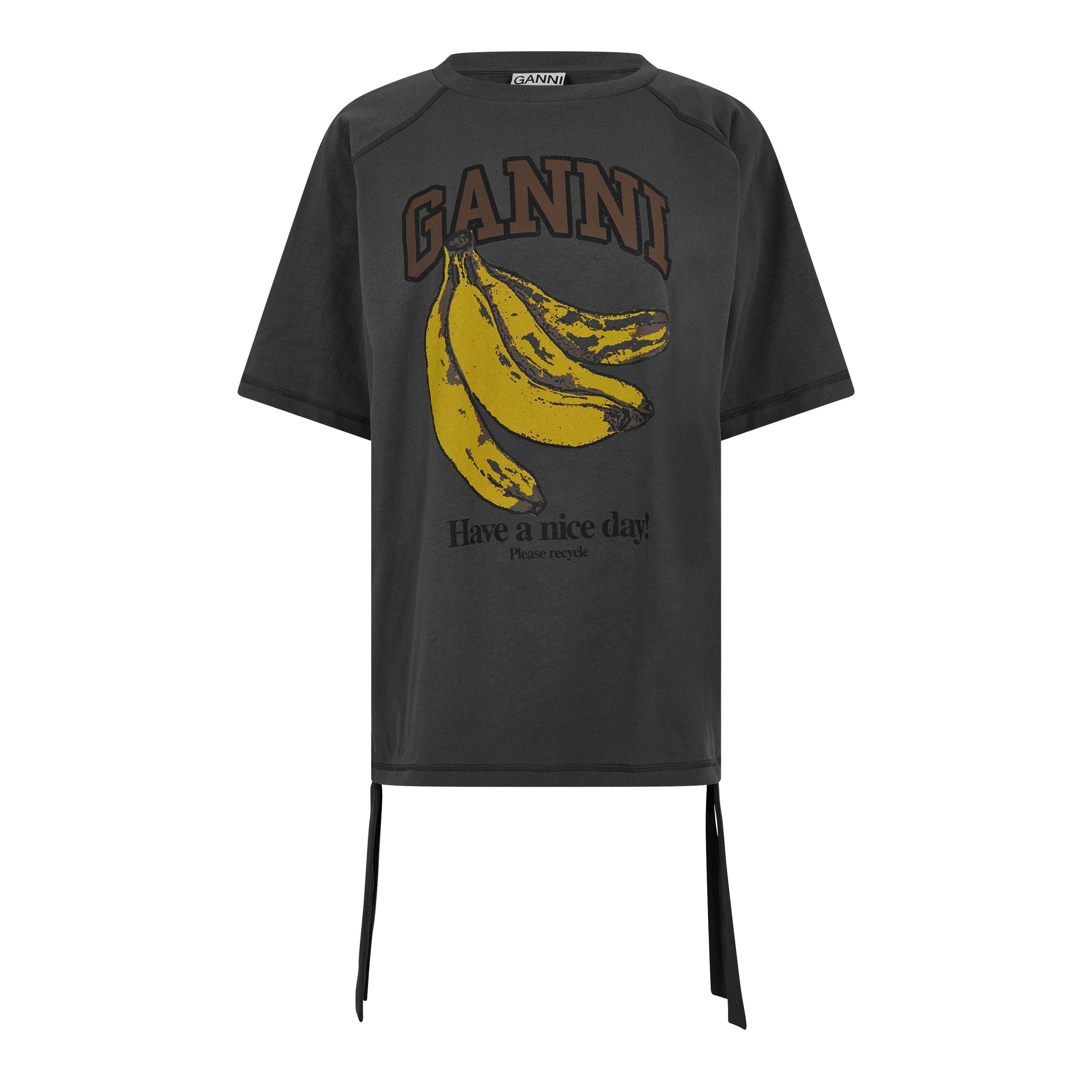 Ganni Women's Future Jersey Regular Fit T-Shirt - Volcanic Ash - Size 6 (32)