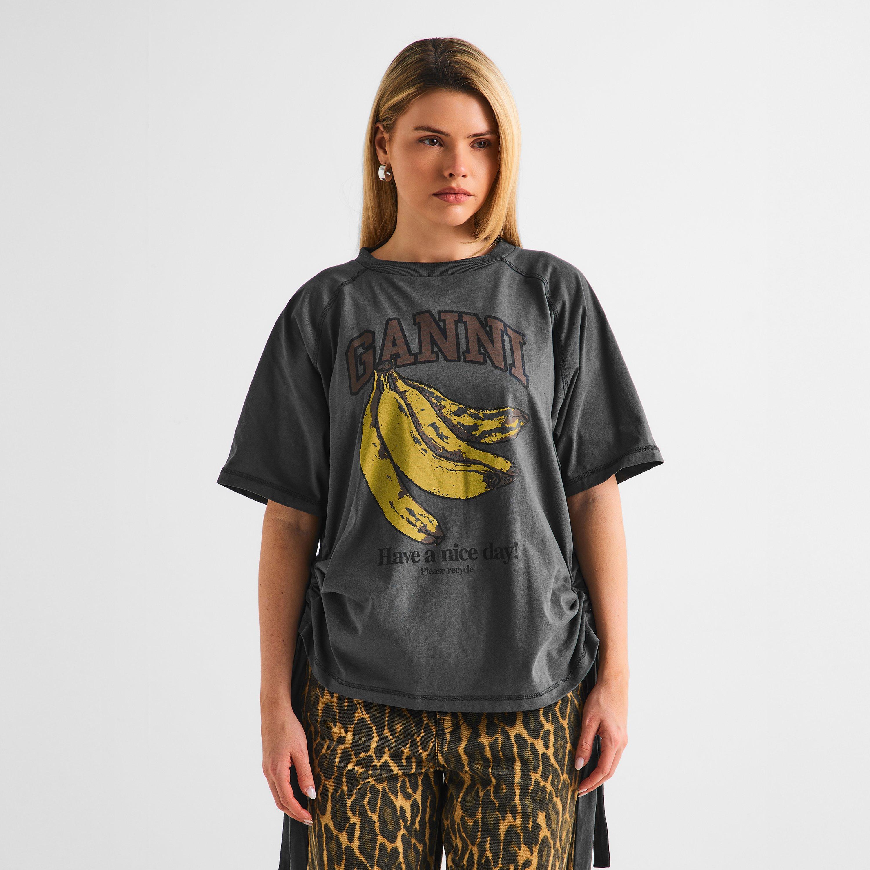 Volcanic Ash - Ganni - Women's Future Jersey Regular Fit T-Shirt - 3