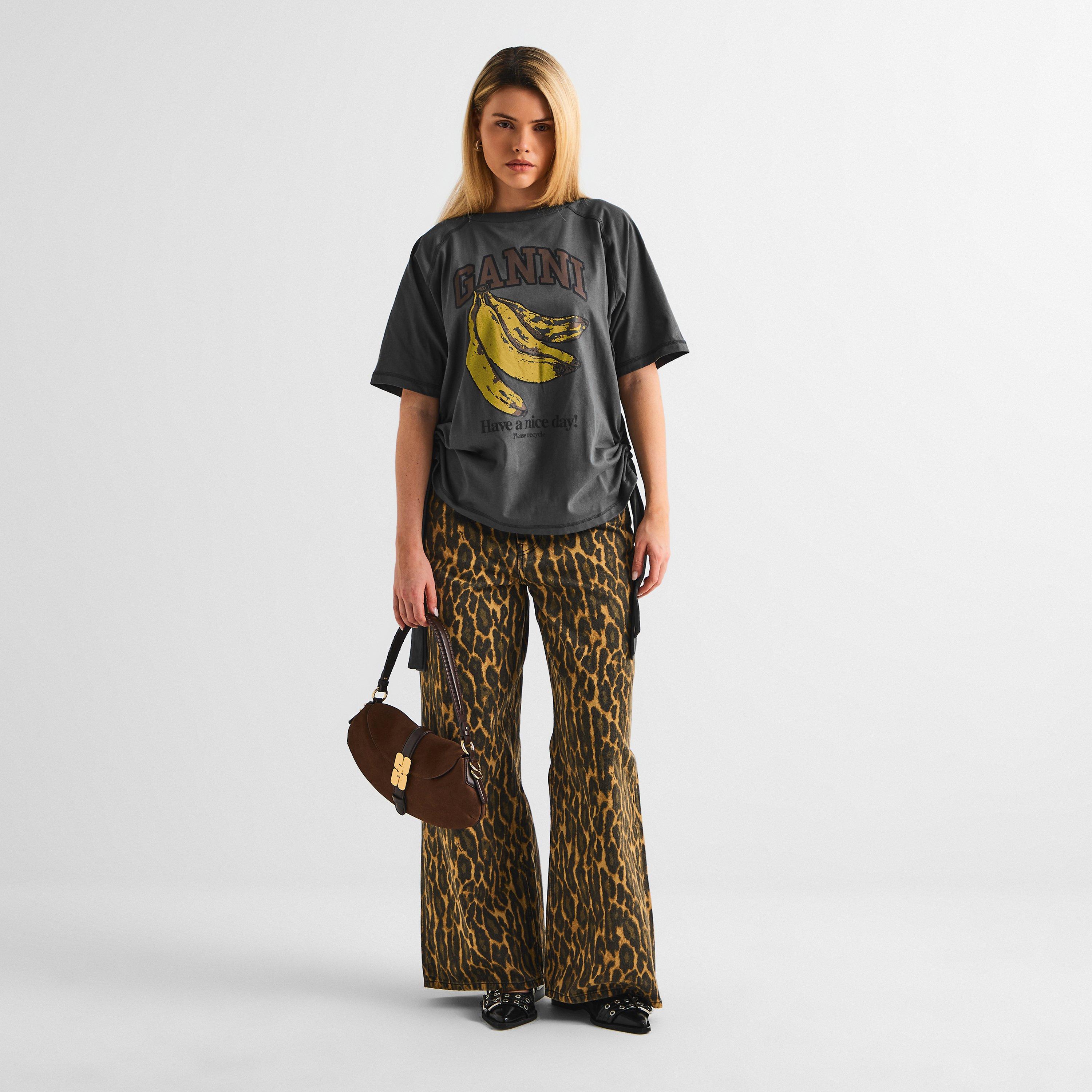 Volcanic Ash - Ganni - Women's Future Jersey Regular Fit T-Shirt - 5