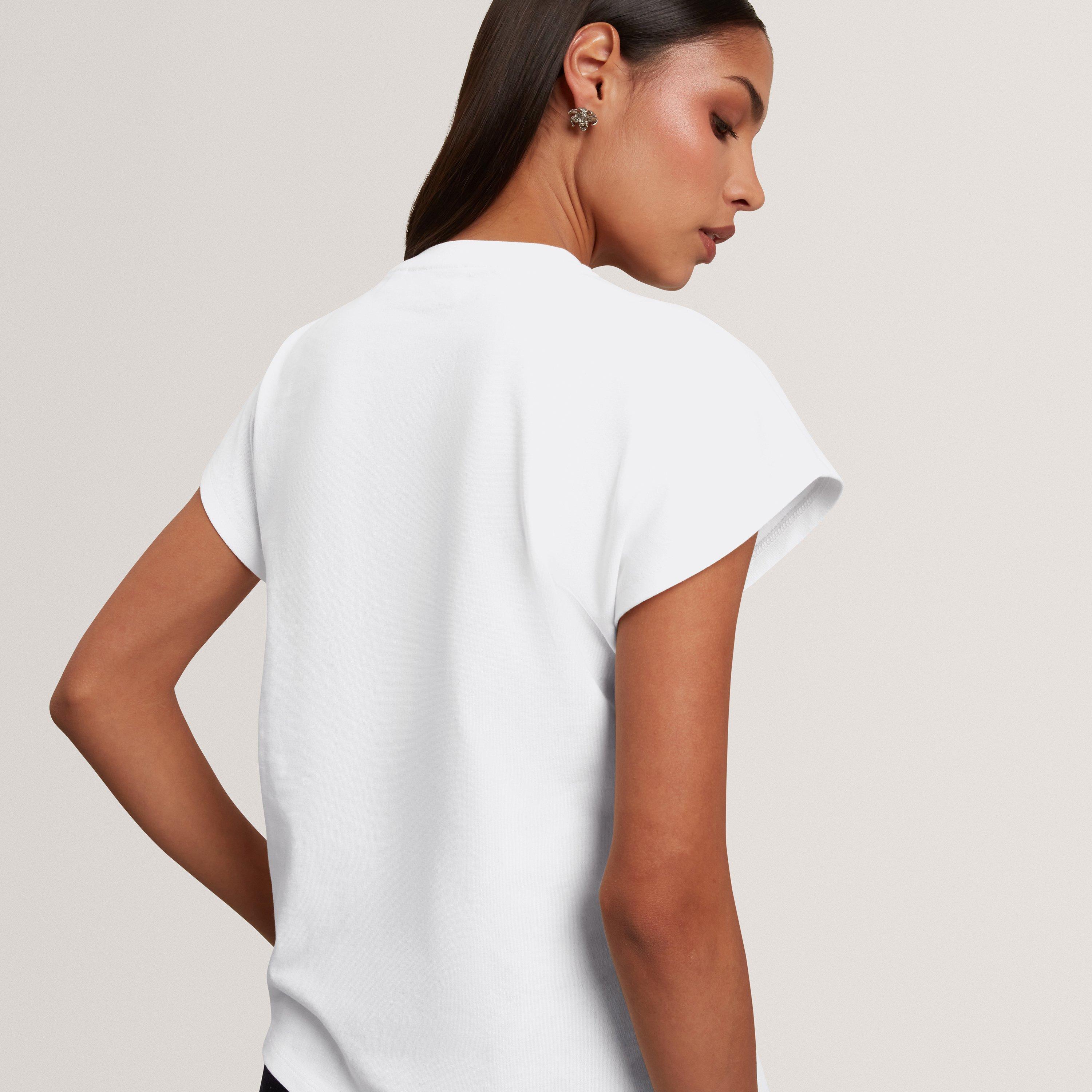 WHITE - Ted Baker - Women's Metal Trim T-Shirt - 3