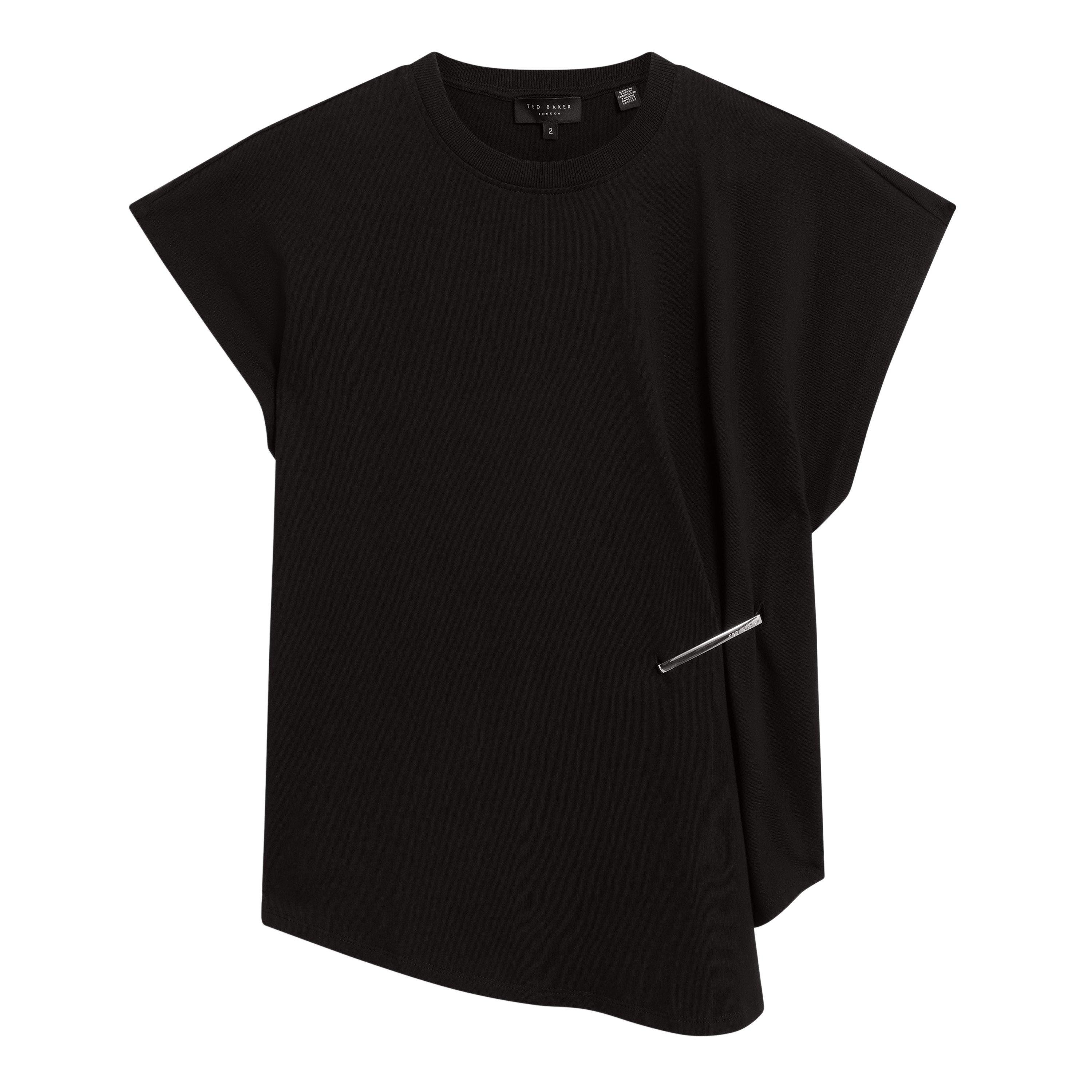 Ted Baker Women's Metal Trim T-Shirt - Black - 8 (XS)