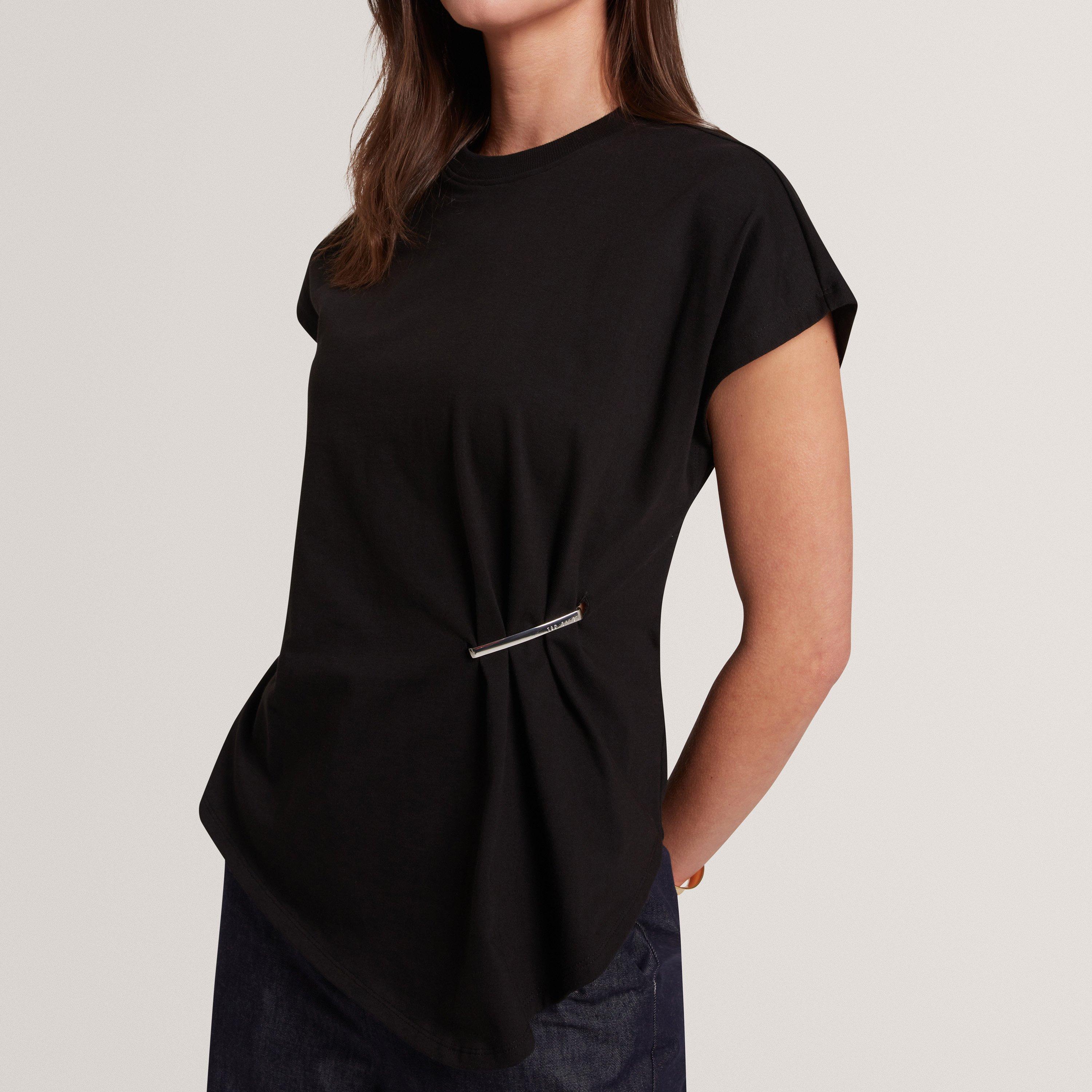 BLACK - Ted Baker - Womens Metal Trim T-Shirt - 3