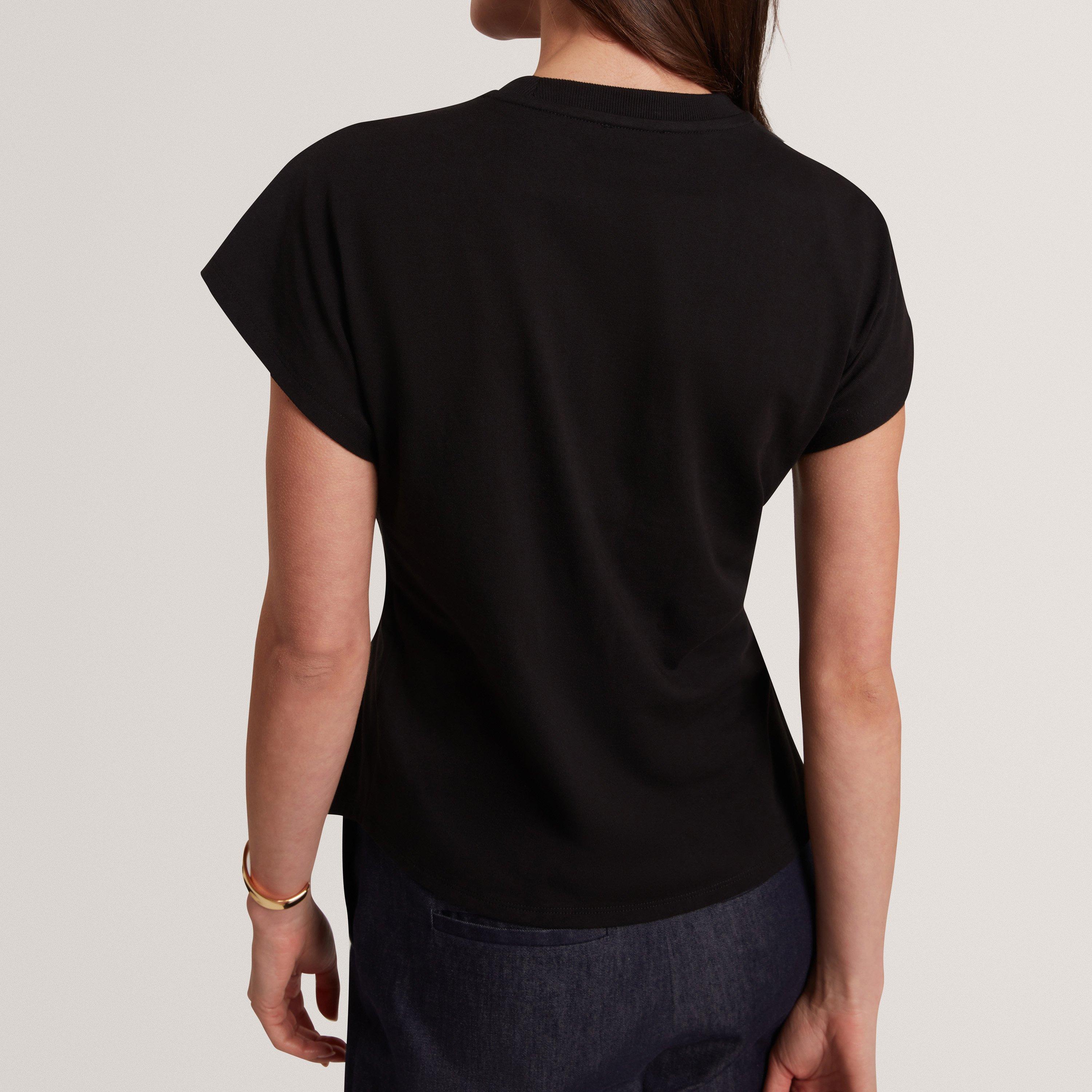 BLACK - Ted Baker - Womens Metal Trim T-Shirt - 4