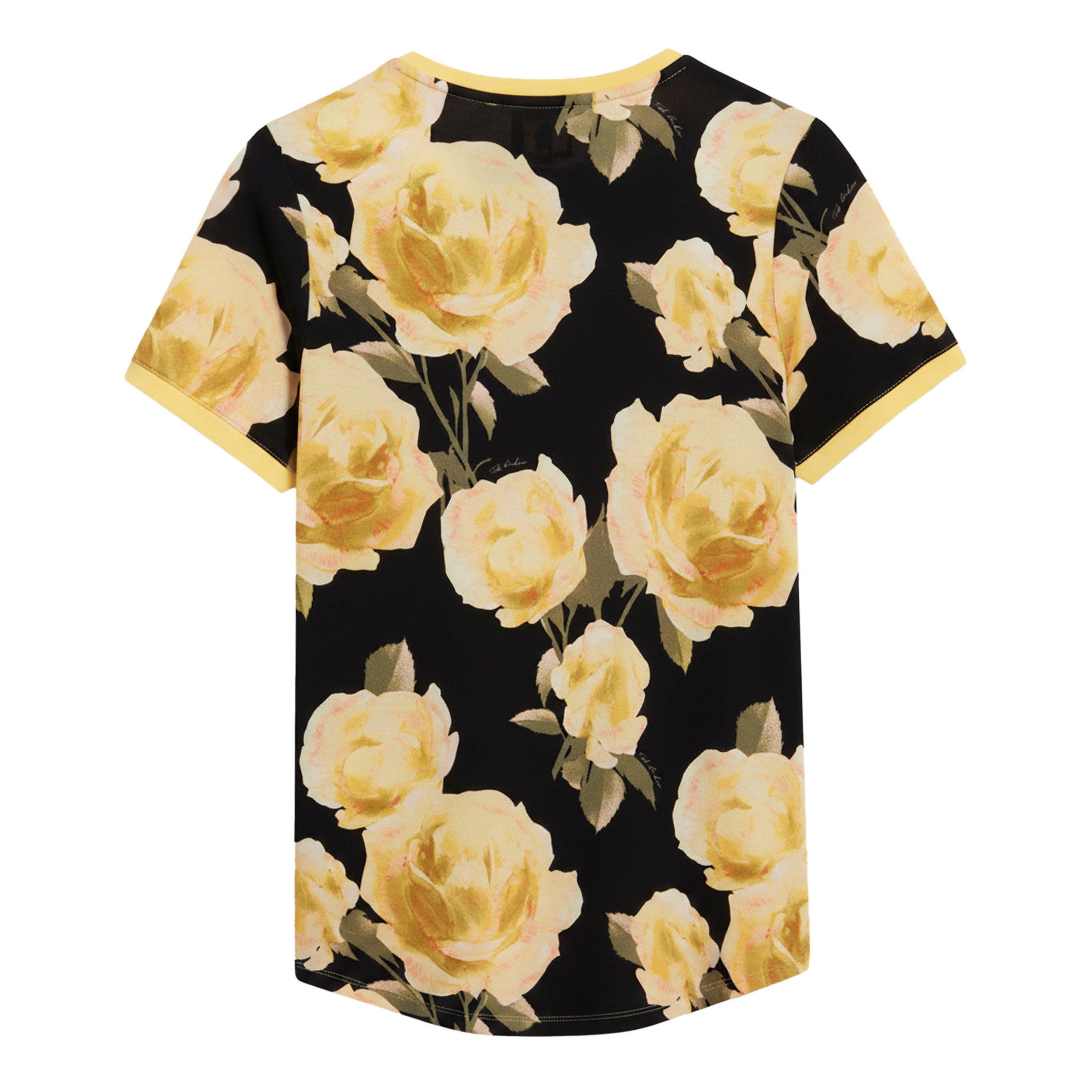 ZWART - Ted Baker - Women's Floral Print T-Shirt - 2