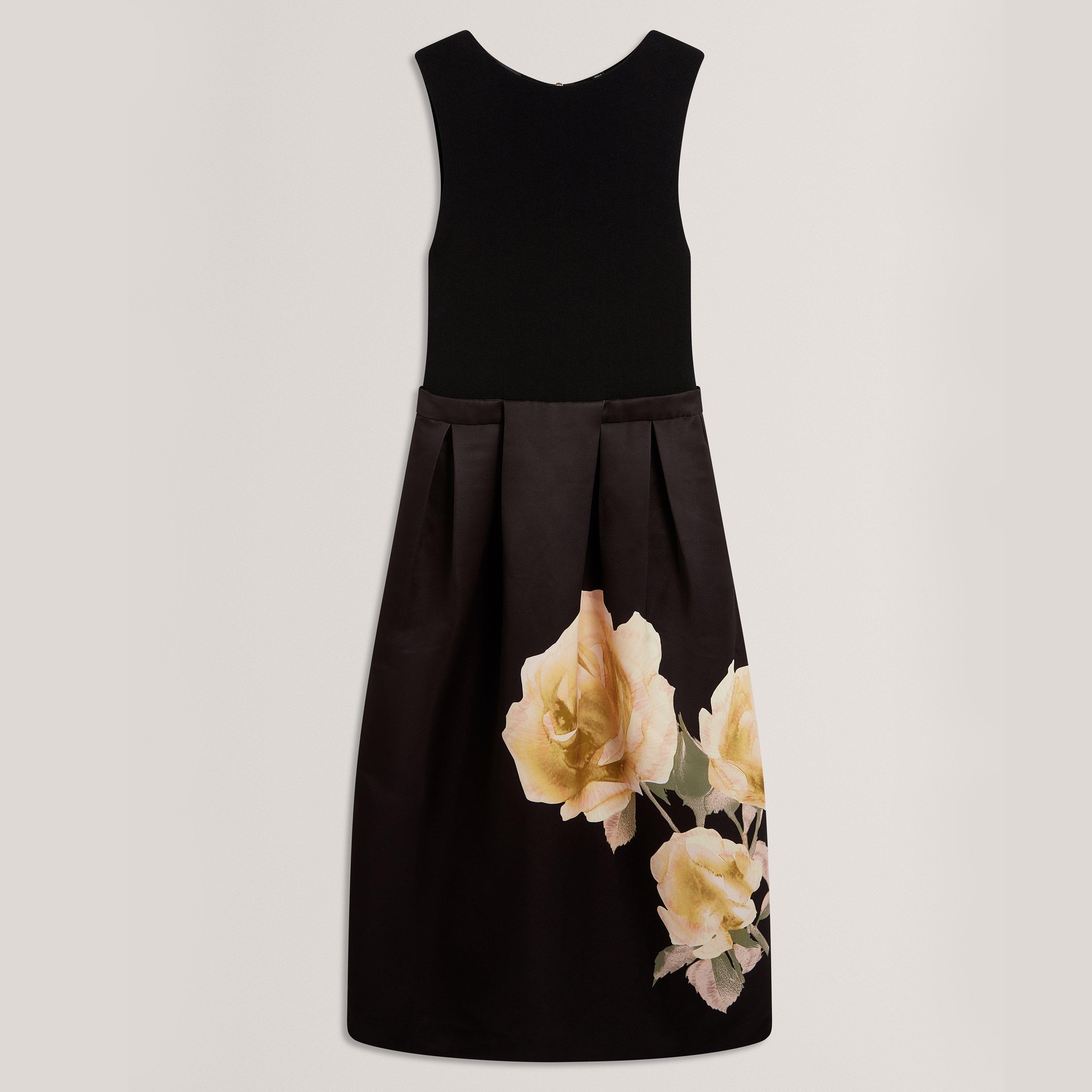 BLACK - Ted Baker - Women's Print Midi Boho Dress - 1