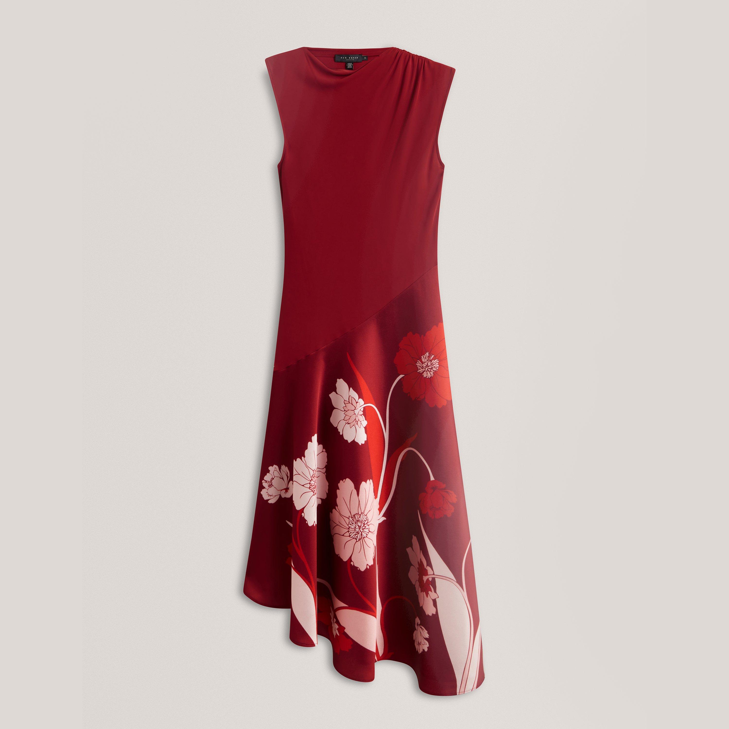 DK-RED - Ted Baker - Women's Print Midi Shift Dress - 1