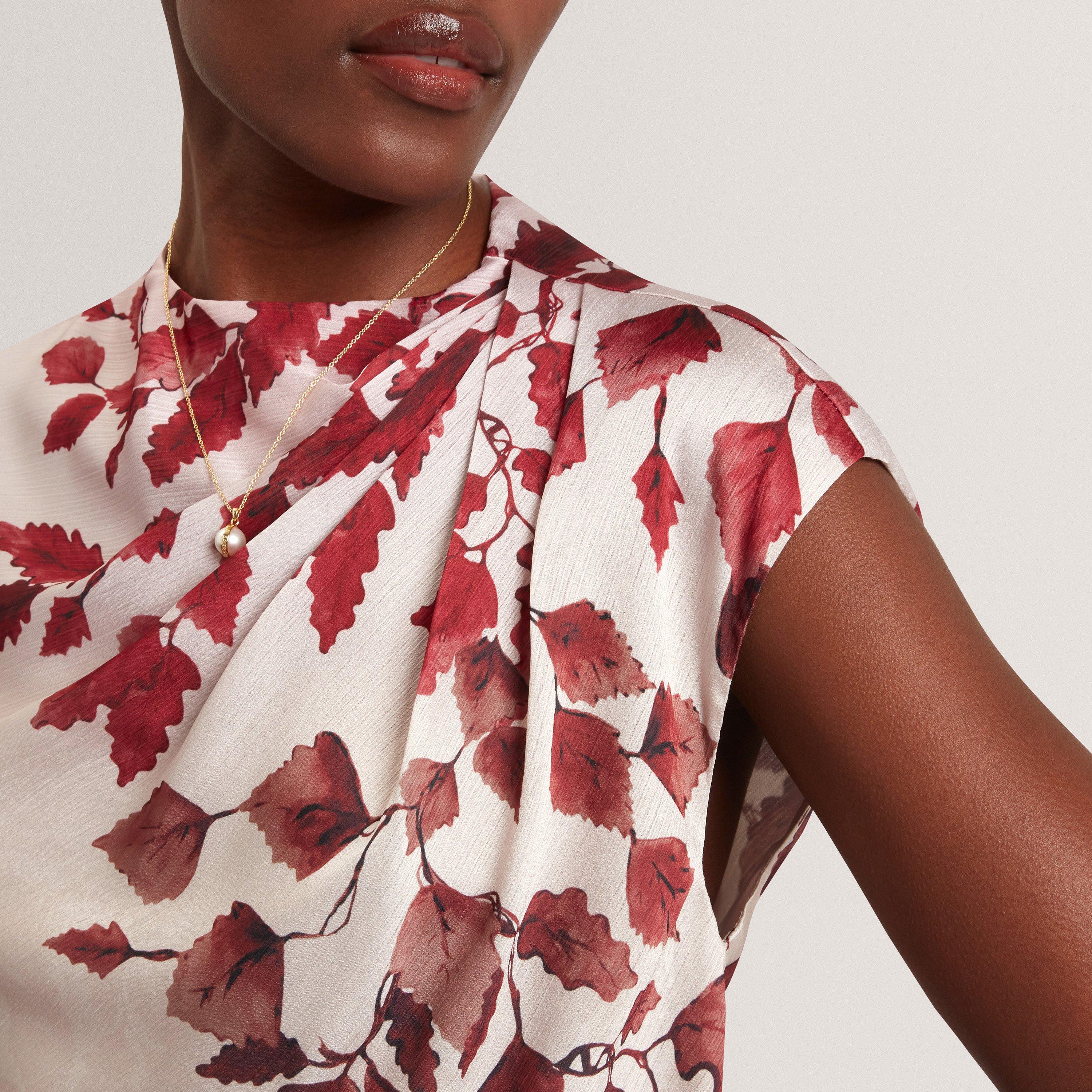 ROSEGOLD - Ted Baker - Women's Printed Drape Top - 5