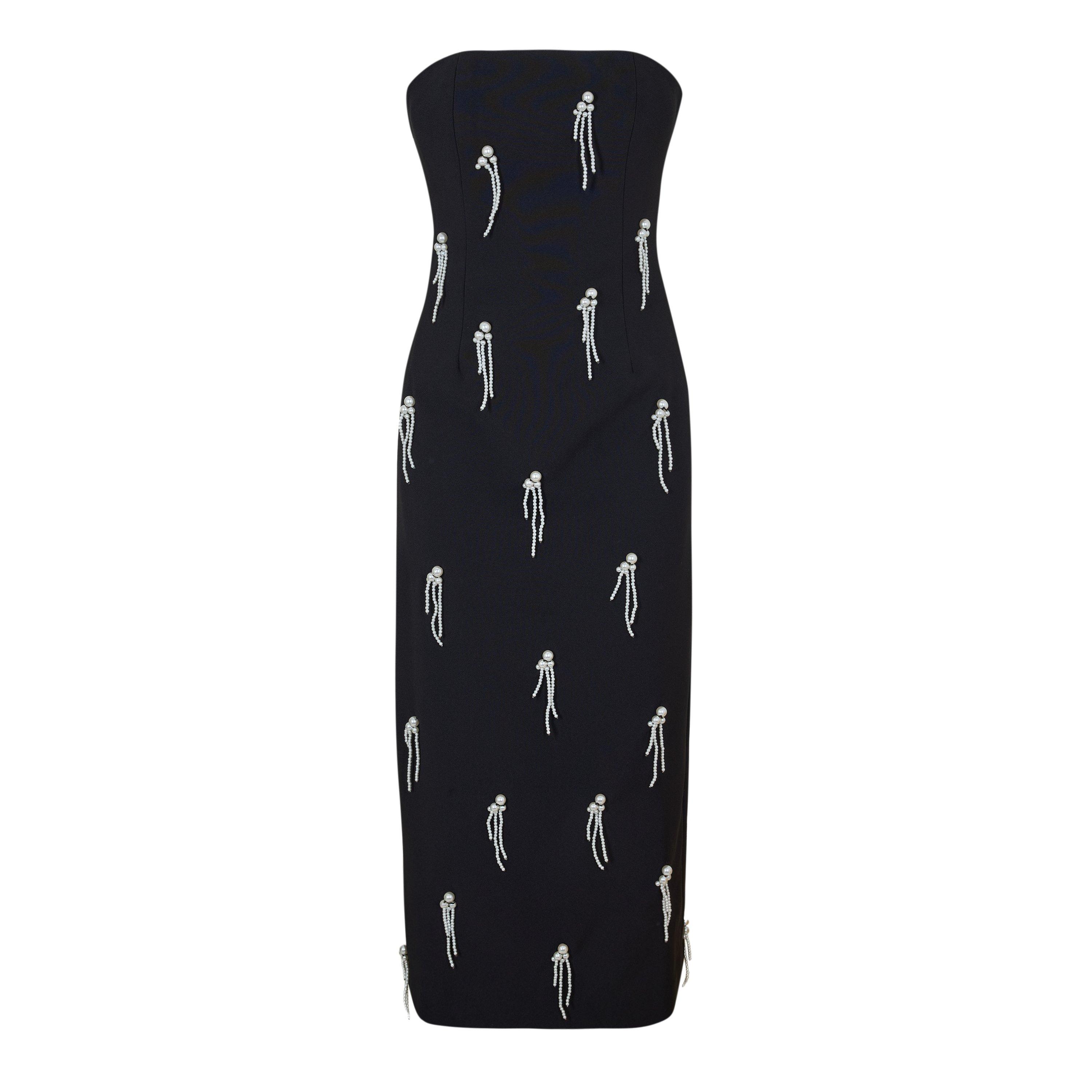 Odd Muse Women's Embellished Long Midi Dress - Black - XXS