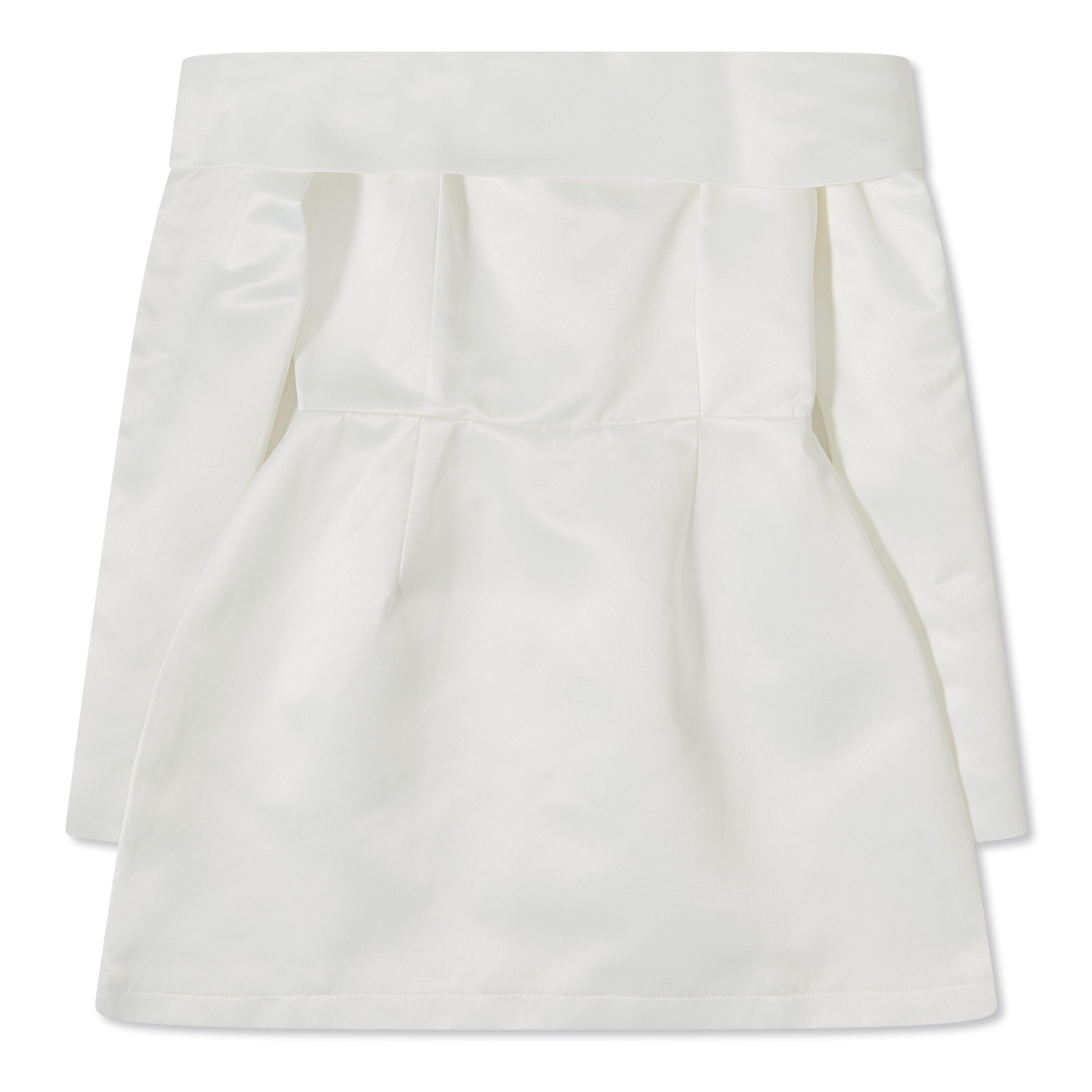 Odd Muse Women's Satin Bardot Mini Dress - White - 3XL