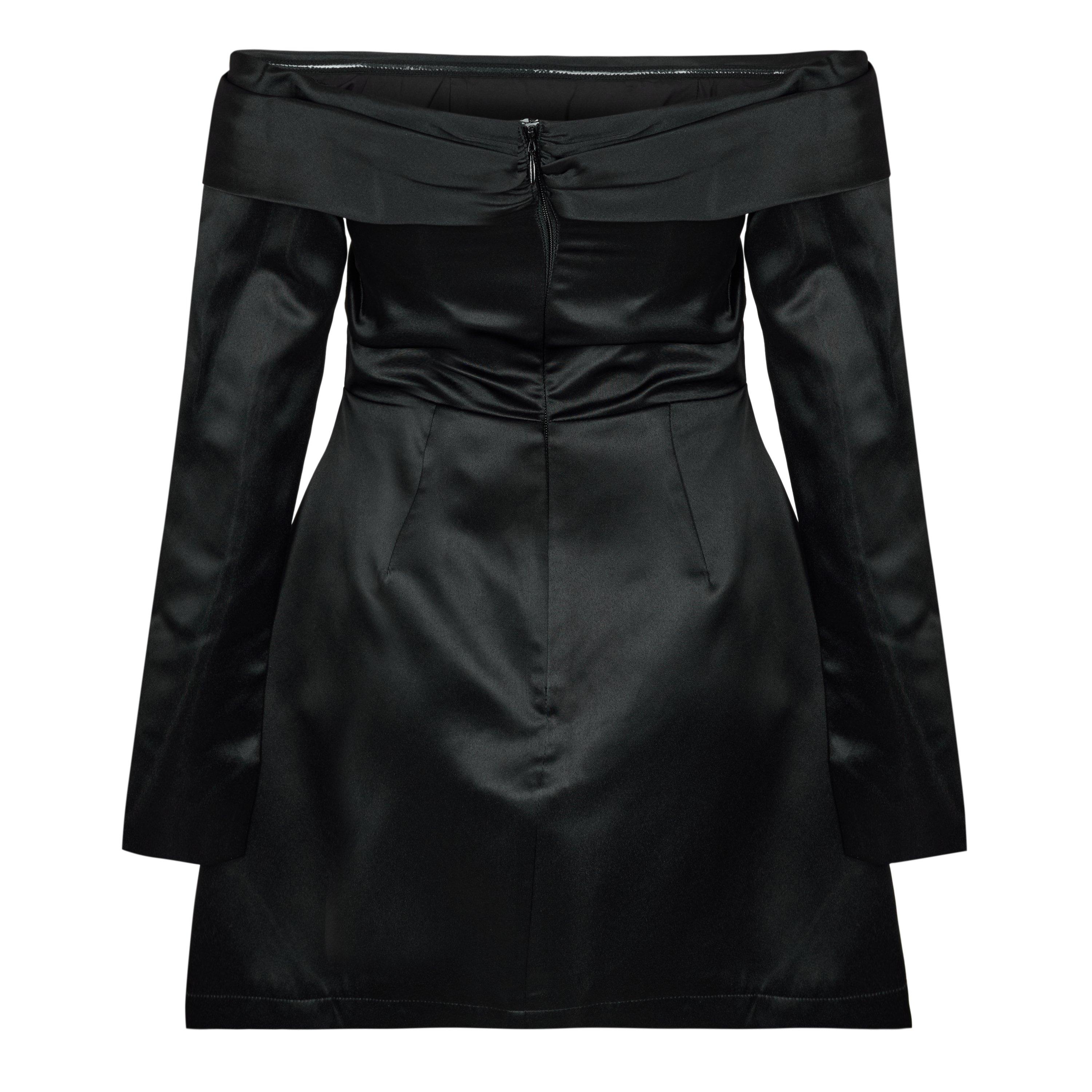 Black - Odd Muse - Odd Mus Satin Bardot Ld99 - 2