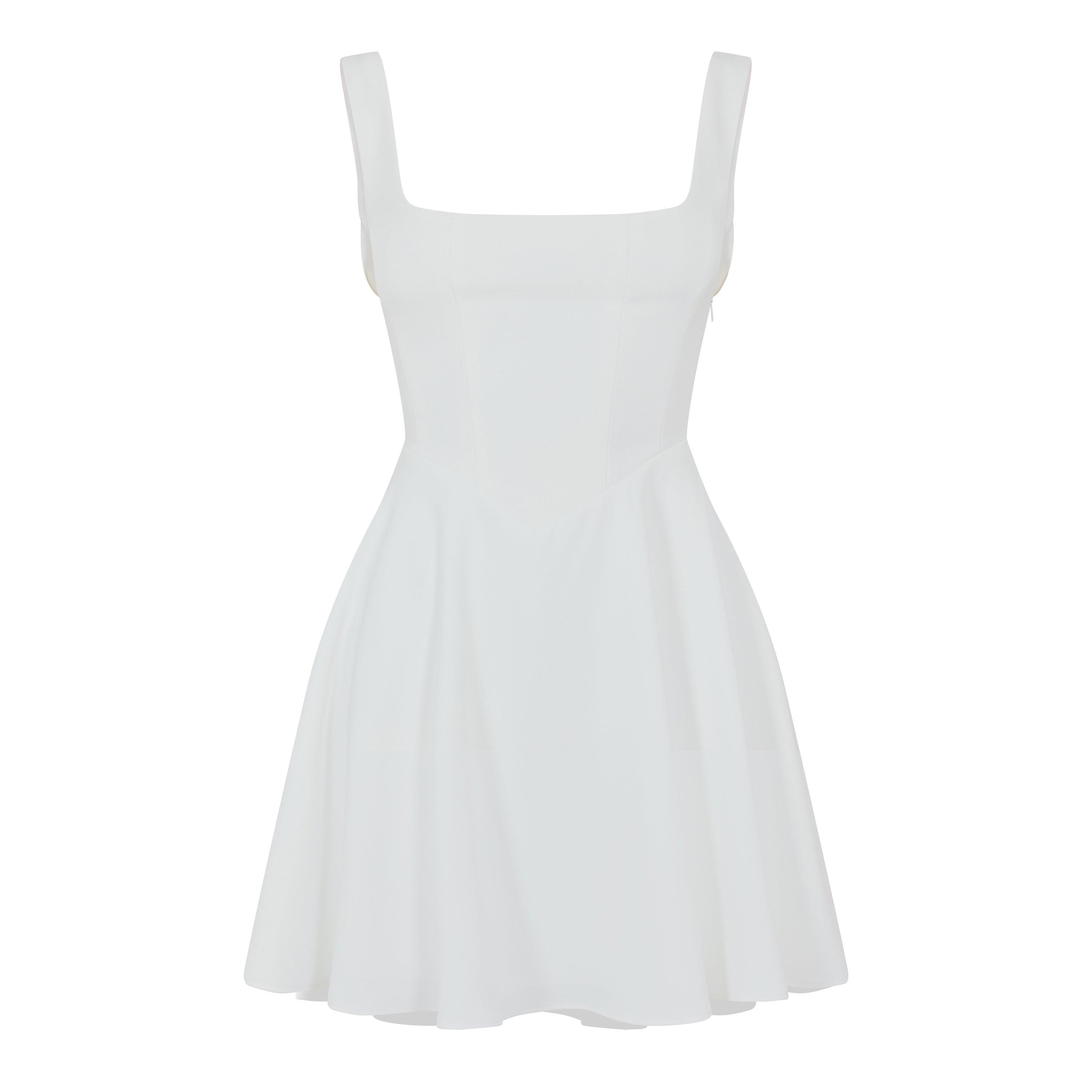Odd Muse Women's Square Neck Mini Dress - White - XS
