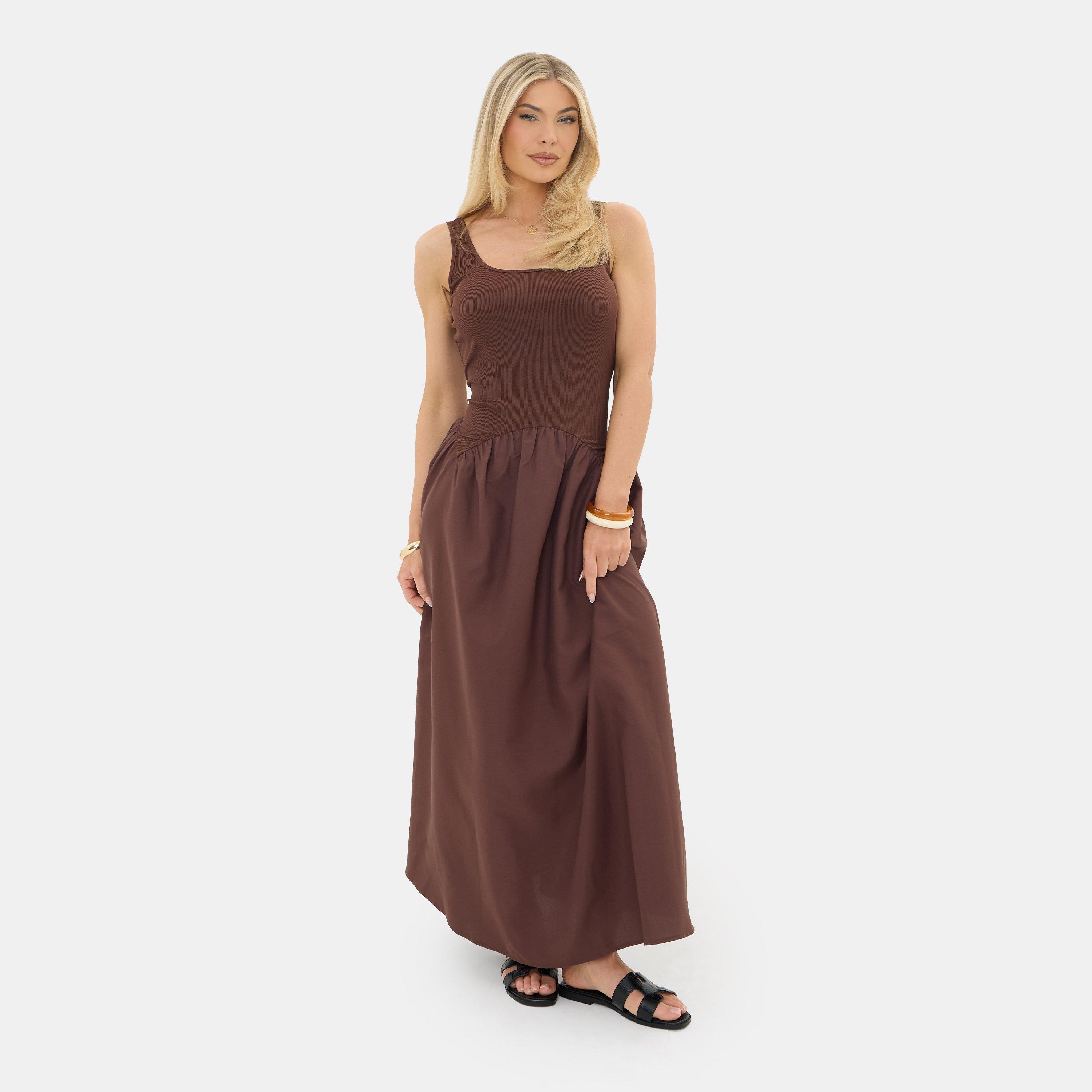 Castanho - I Saw It First - Jersey Woven Maxi Dress - 1