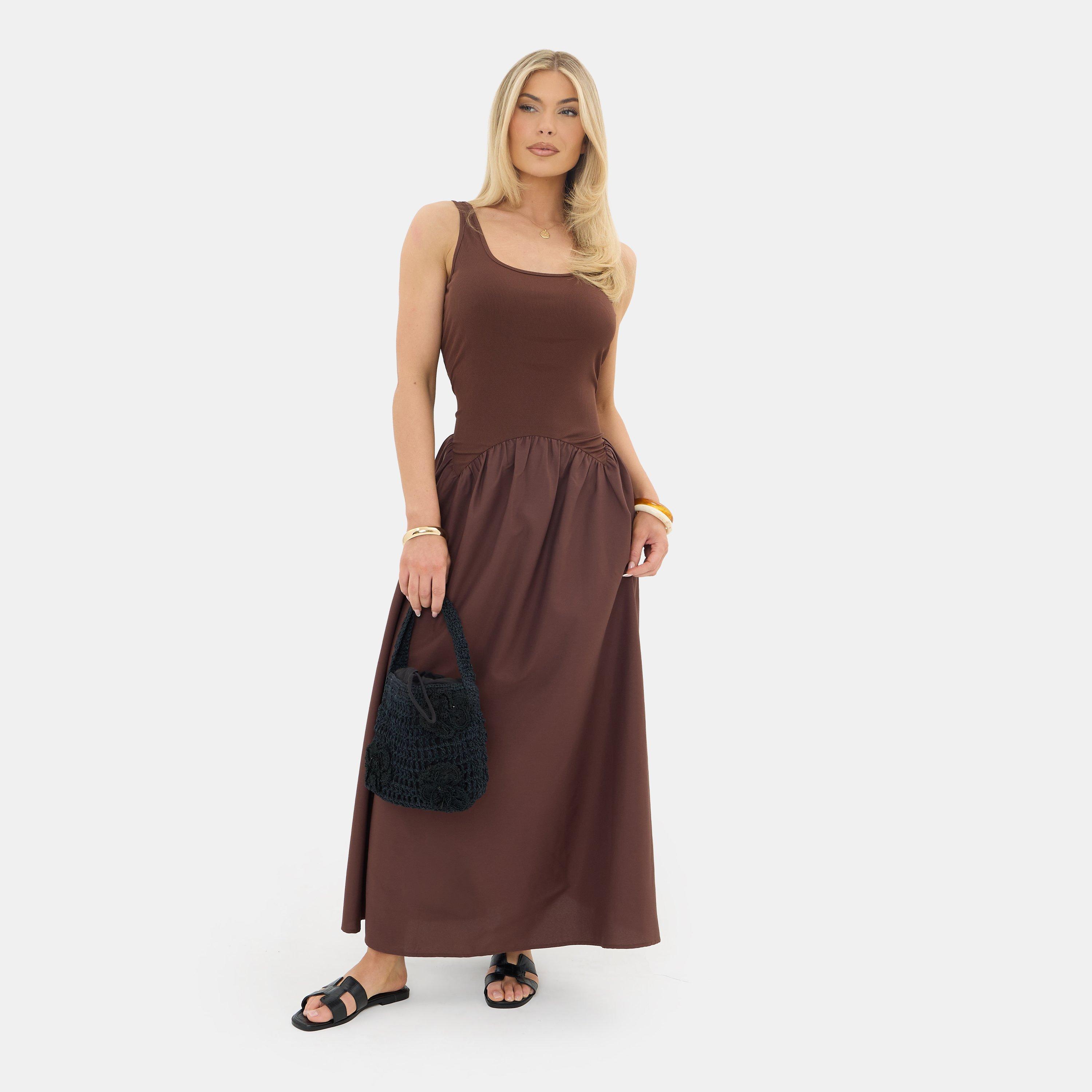 Castanho - I Saw It First - Jersey Woven Maxi Dress - 2