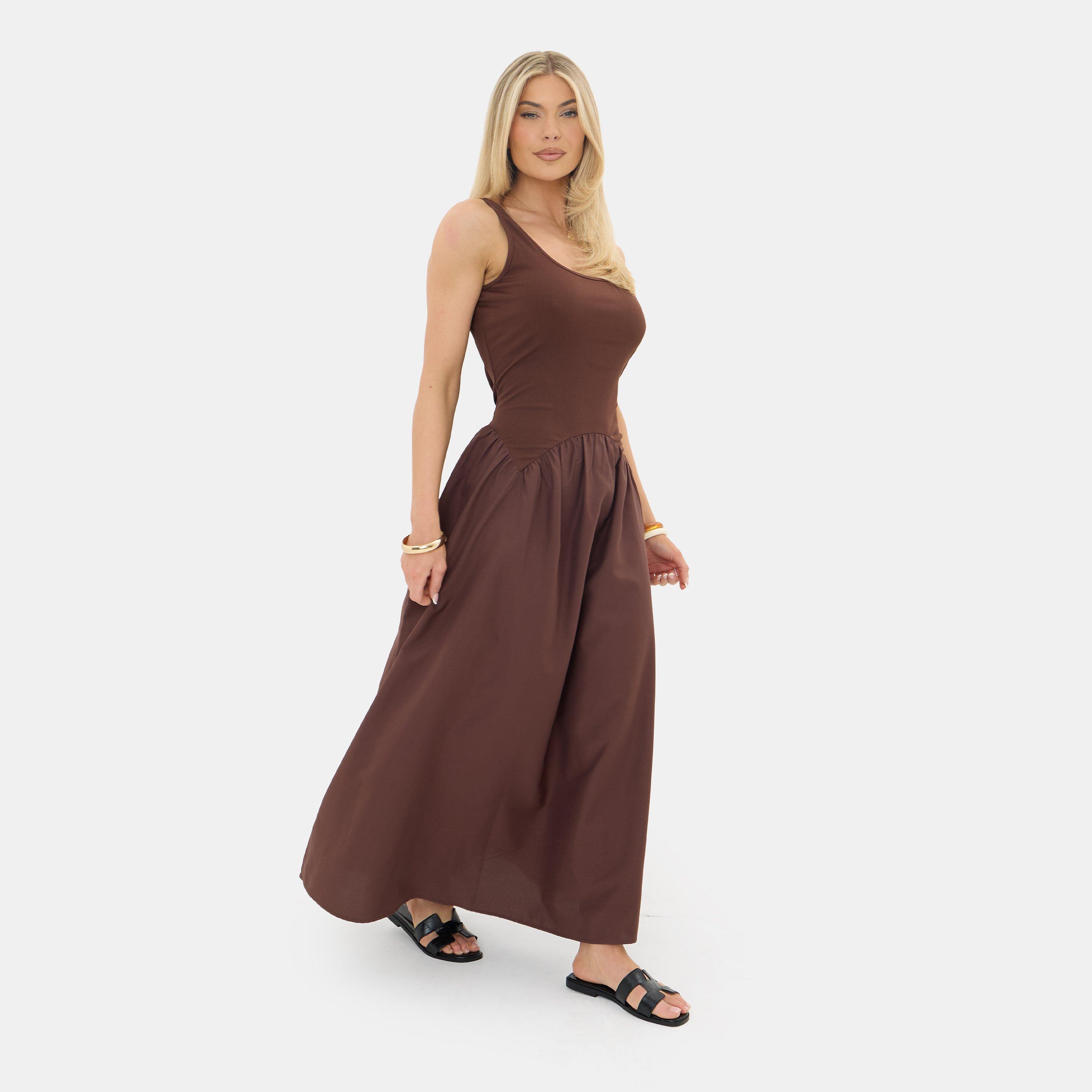 Castanho - I Saw It First - Jersey Woven Maxi Dress - 3
