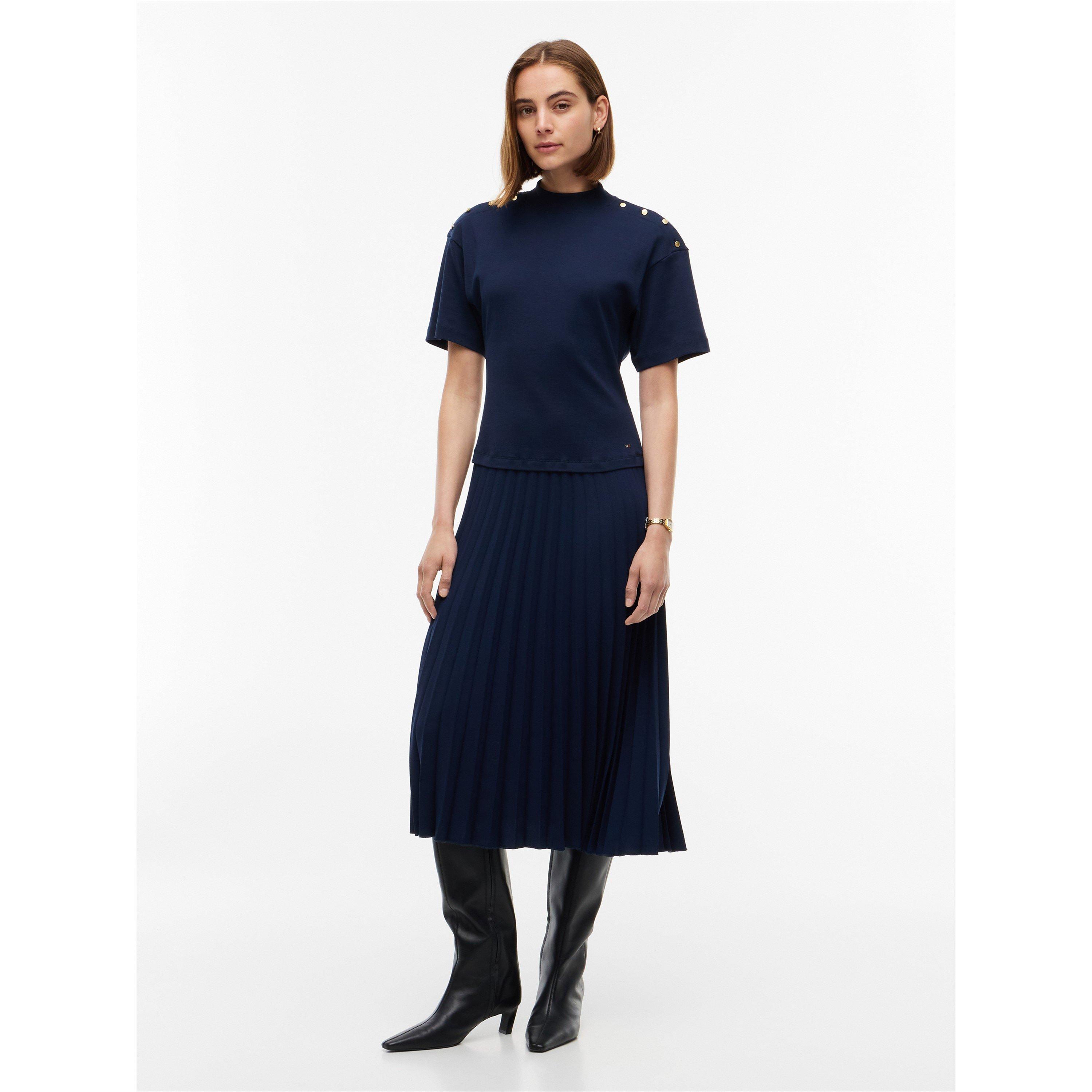 Dark Blue - Tommy Hilfiger - Tommy Gld Btn HN Drs Ld64 - 1