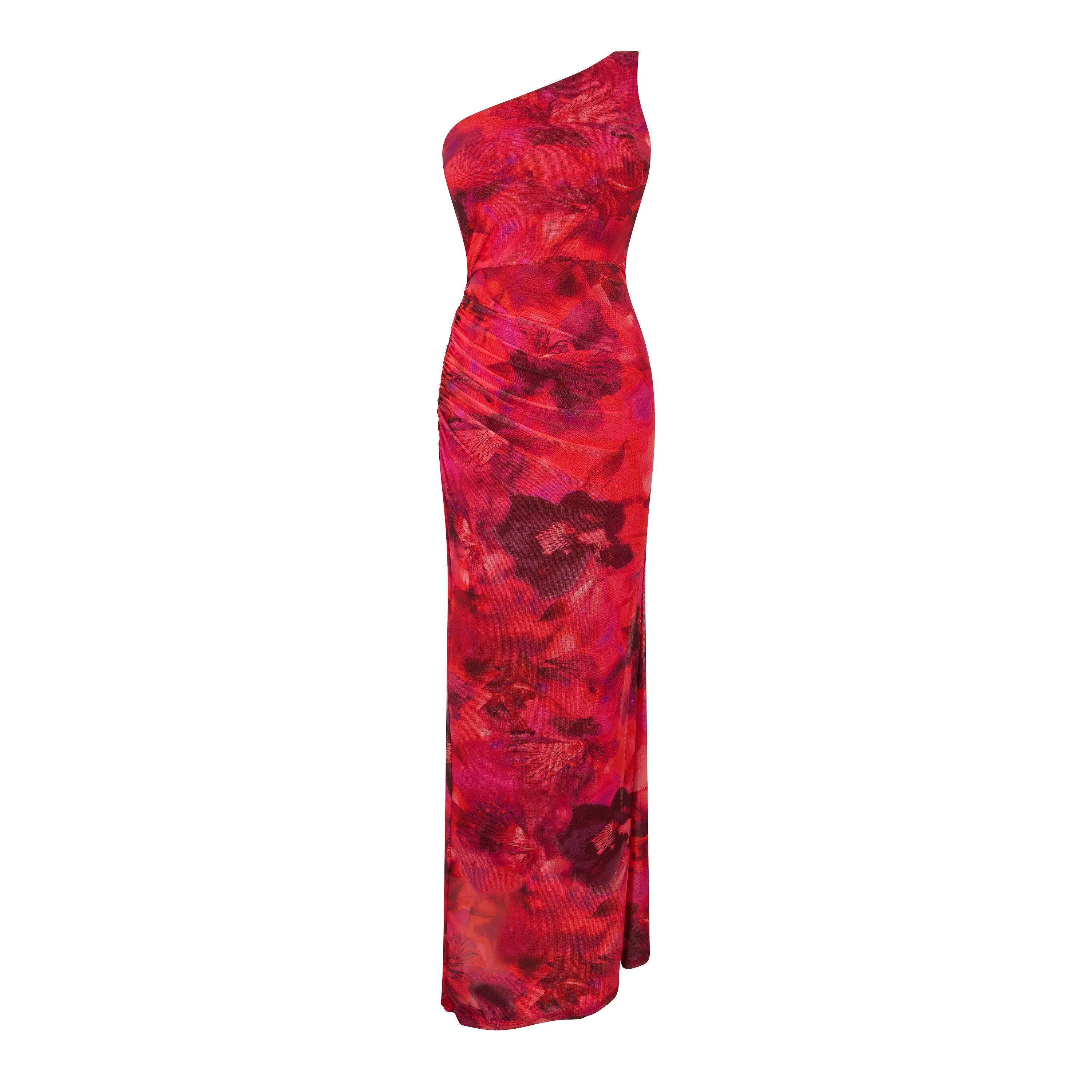 I Saw It First Women's Printed Mesh Maxi Dress - Mutli - 16 (XL)