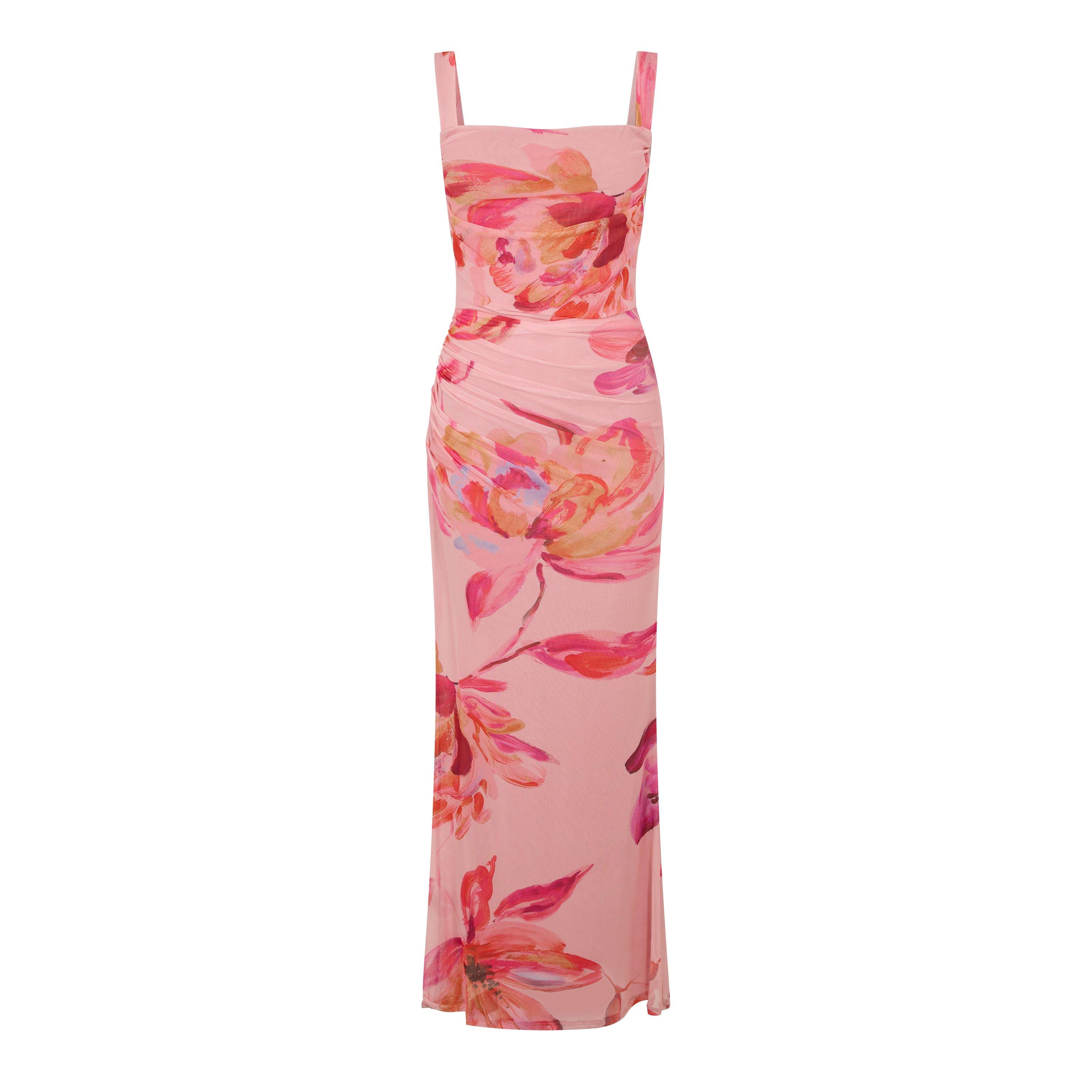 I Saw It First Women's Printed Mesh Maxi Dress - Mutli - 14 (L)