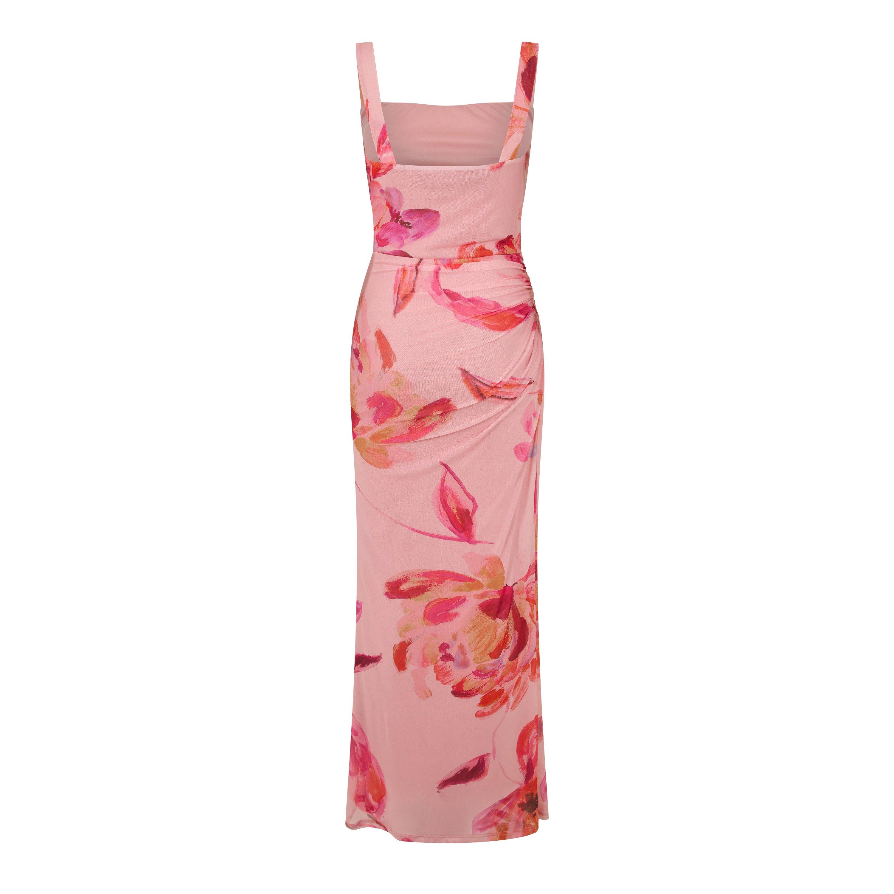 Mutli - I Saw It First - Printed Mesh Maxi Dress - 2