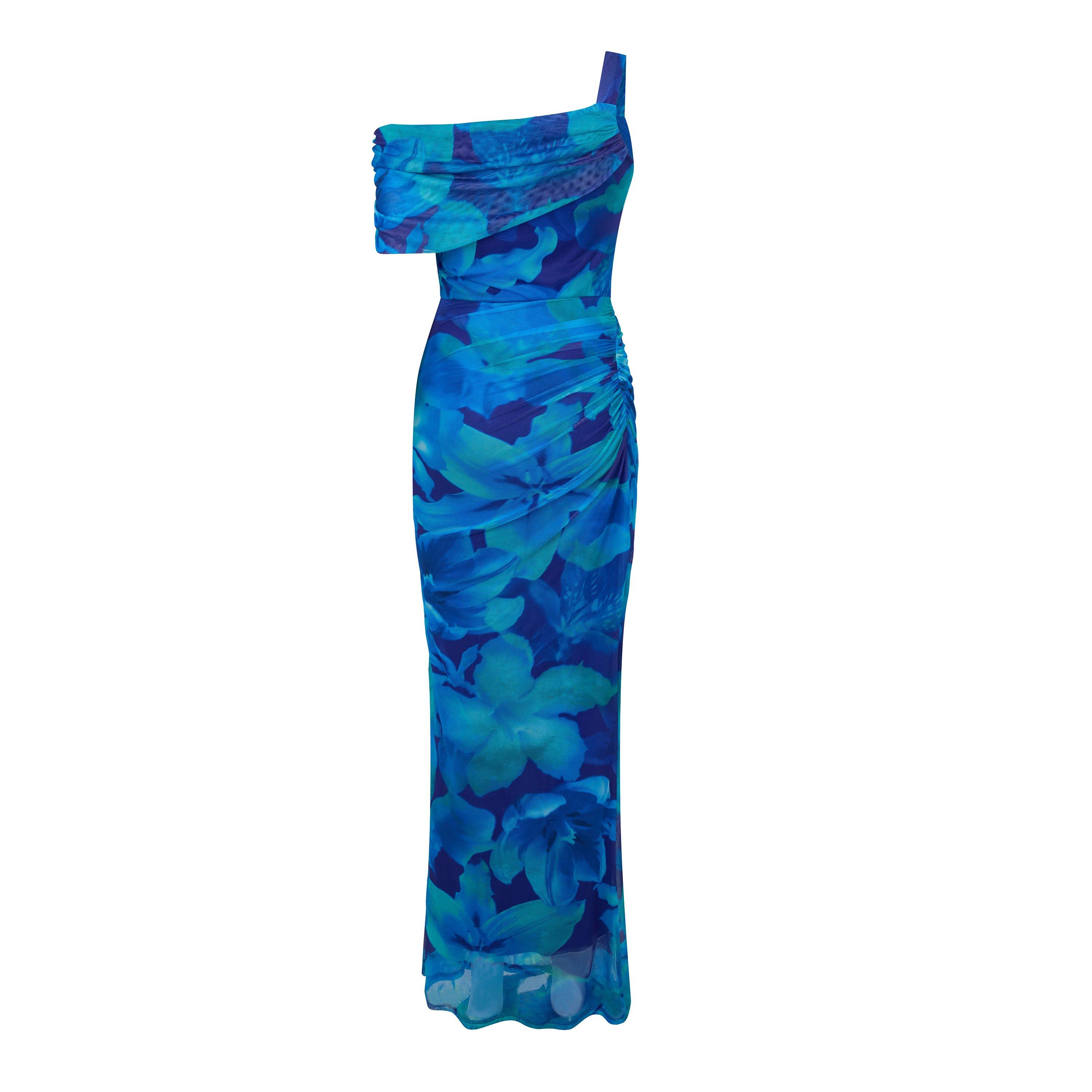 Mutli - I Saw It First - Printed Mesh Maxi Dress - 2