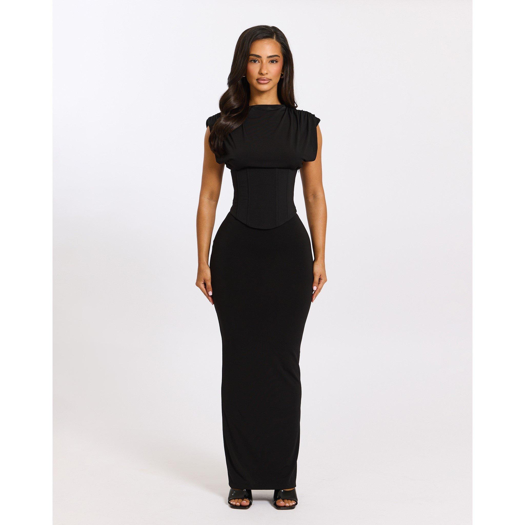 Black - Mars The Label - Women's Sandra Maxi Long Dress - 1