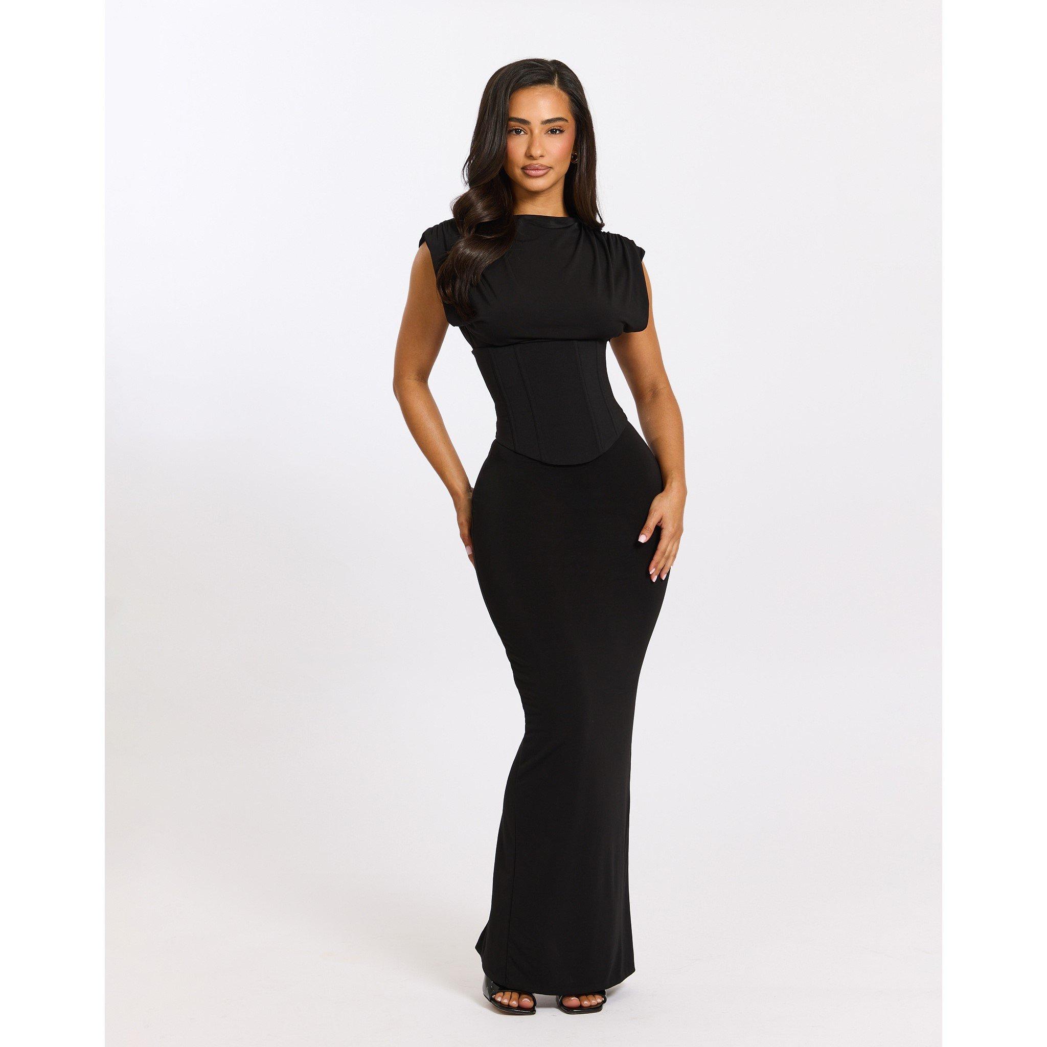 Black - Mars The Label - Women's Sandra Maxi Long Dress - 2