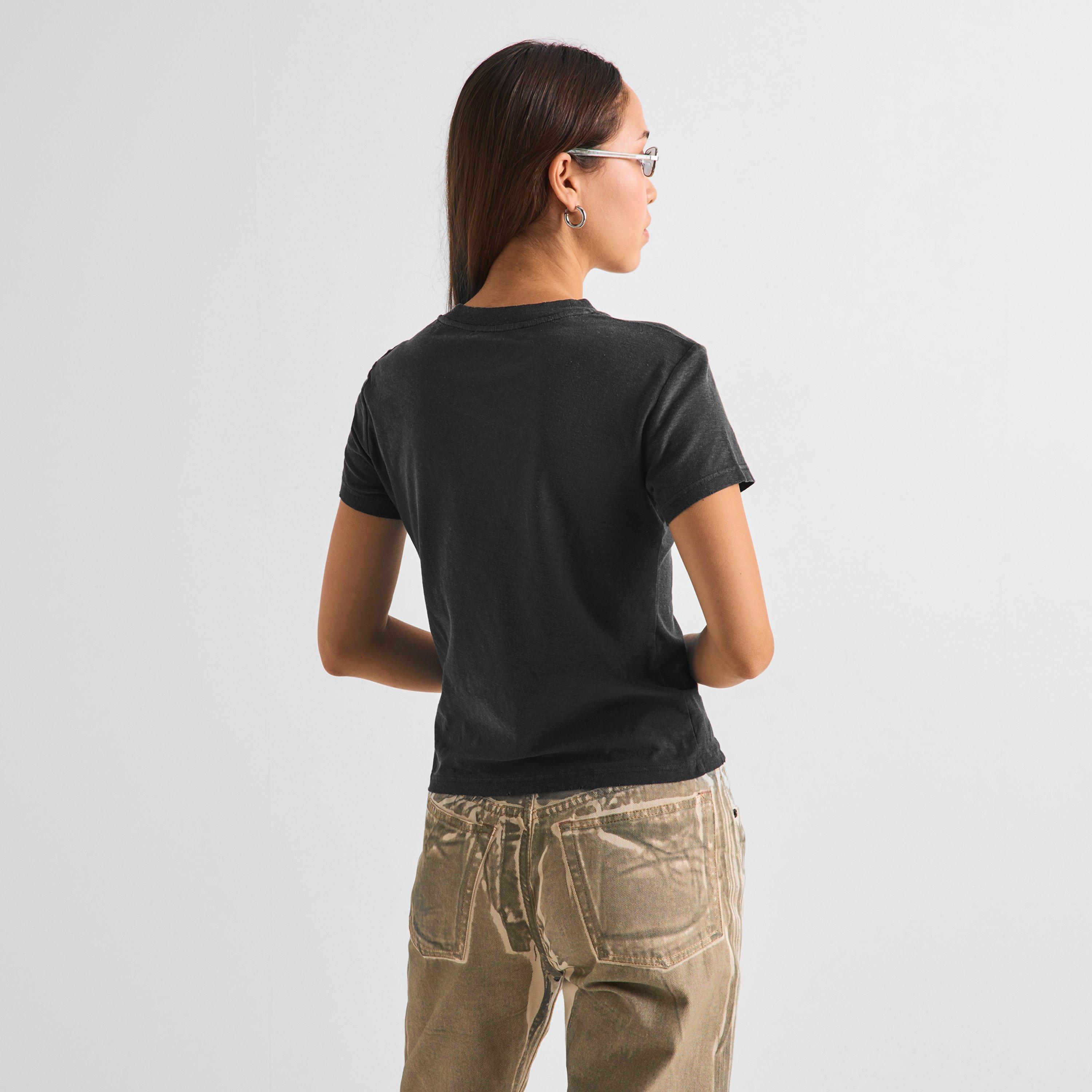 Faded Black - Acne Studios - Women's Etza U 1996 Cotton Short-Sleeve T-Shirt - 4