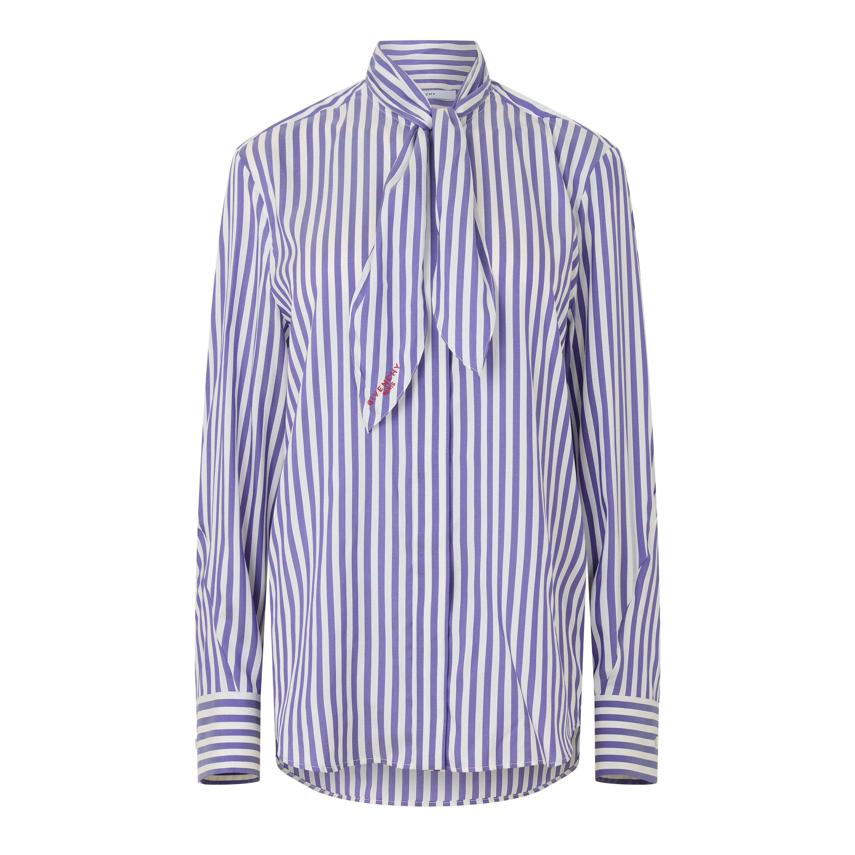 Elctrc Blue/Wht - GIVENCHY - GIV Bow Shirt Ld64 - 1