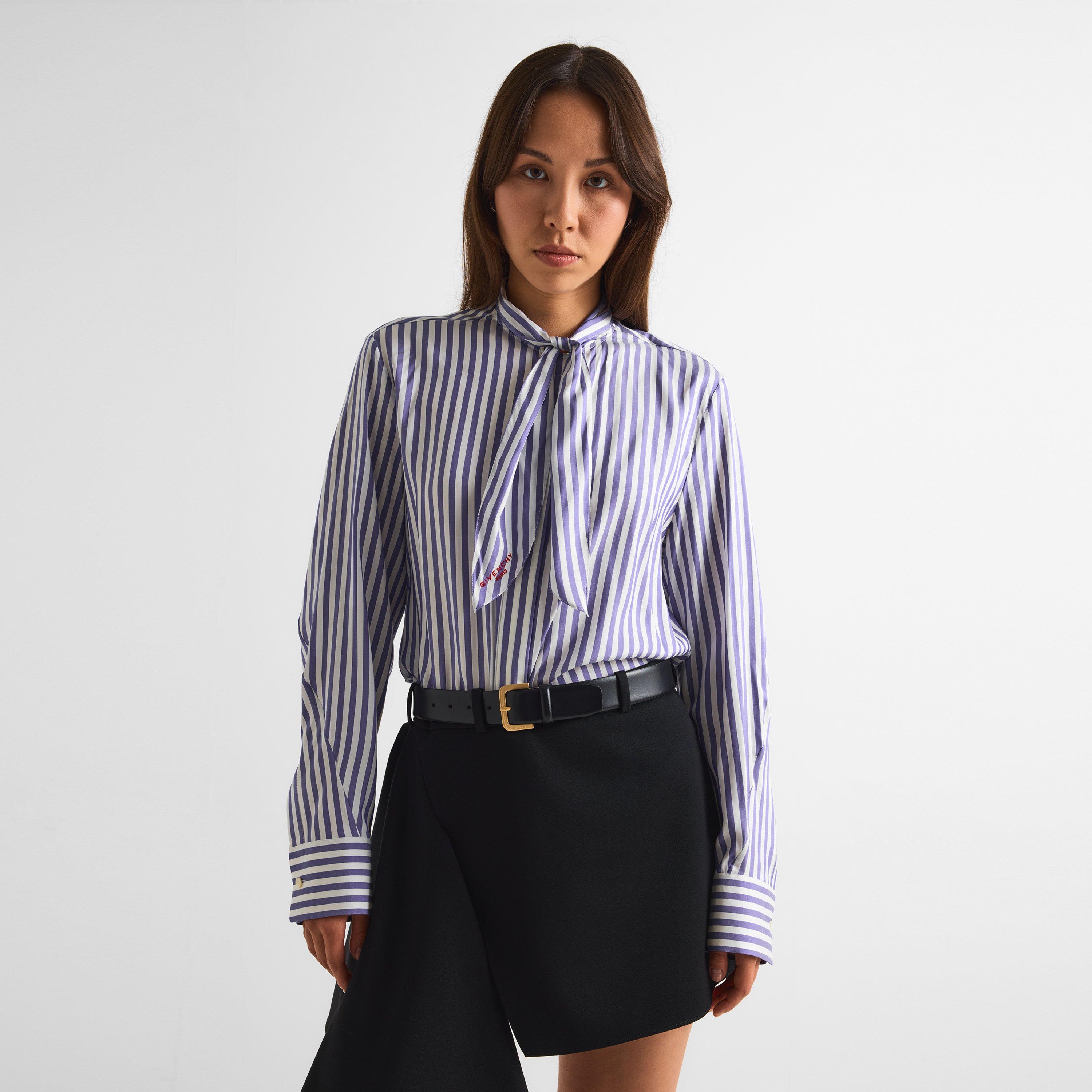 Elctrc Blue/Wht - GIVENCHY - GIV Bow Shirt Ld64 - 3