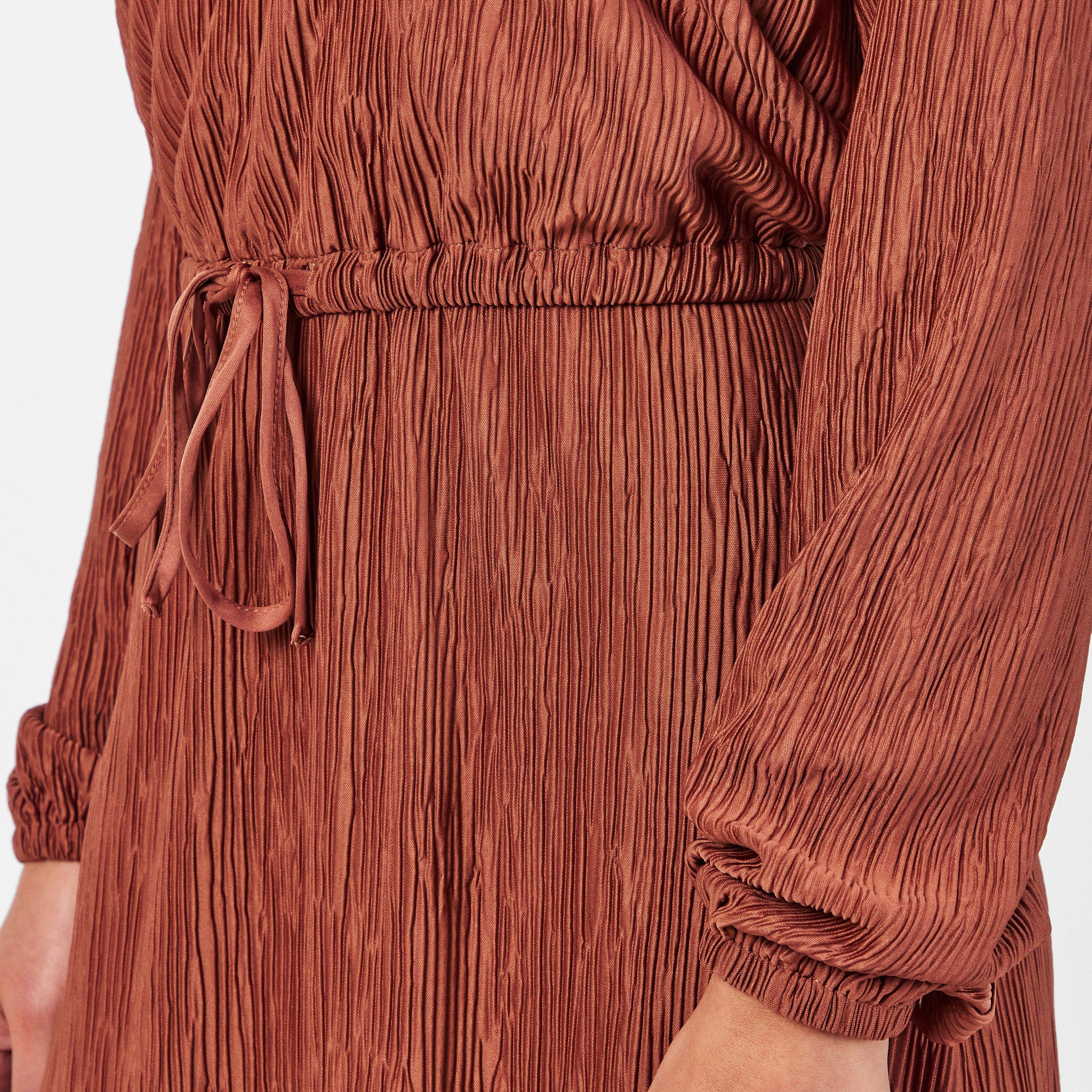 Russet Brown - French Connection - Women's Tessa Jersey Dress - 5