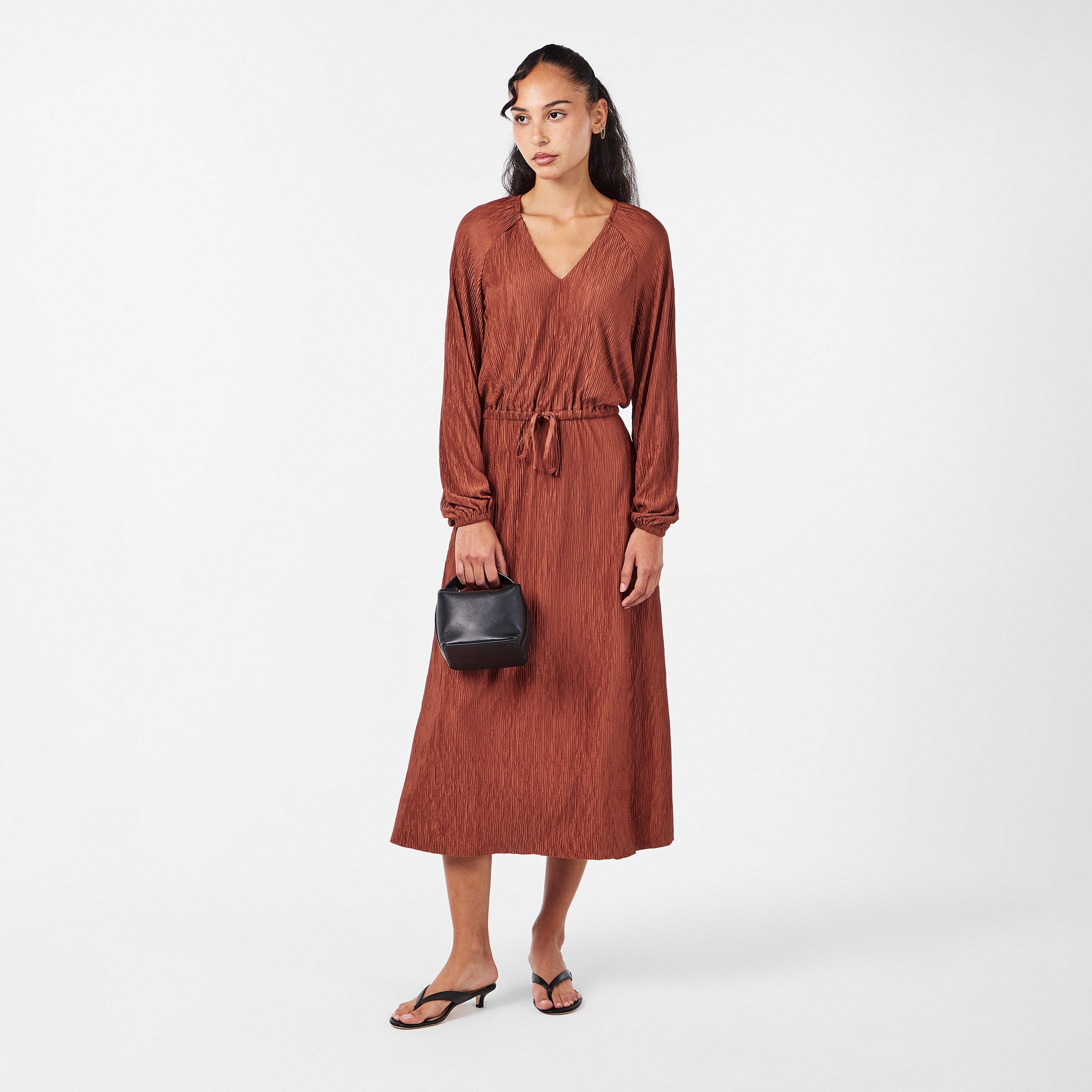 Russet Brown - French Connection - Women's Tessa Jersey Dress - 6