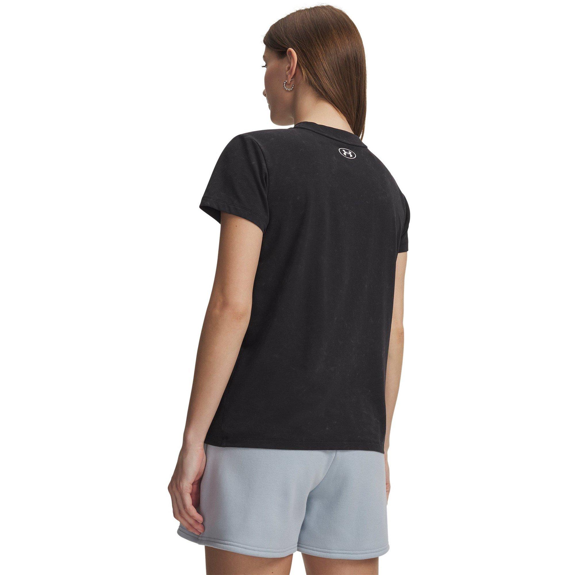 Black/White - Under Armour - Women's Rival Cotton Short Sleeve T-Shirt - 2