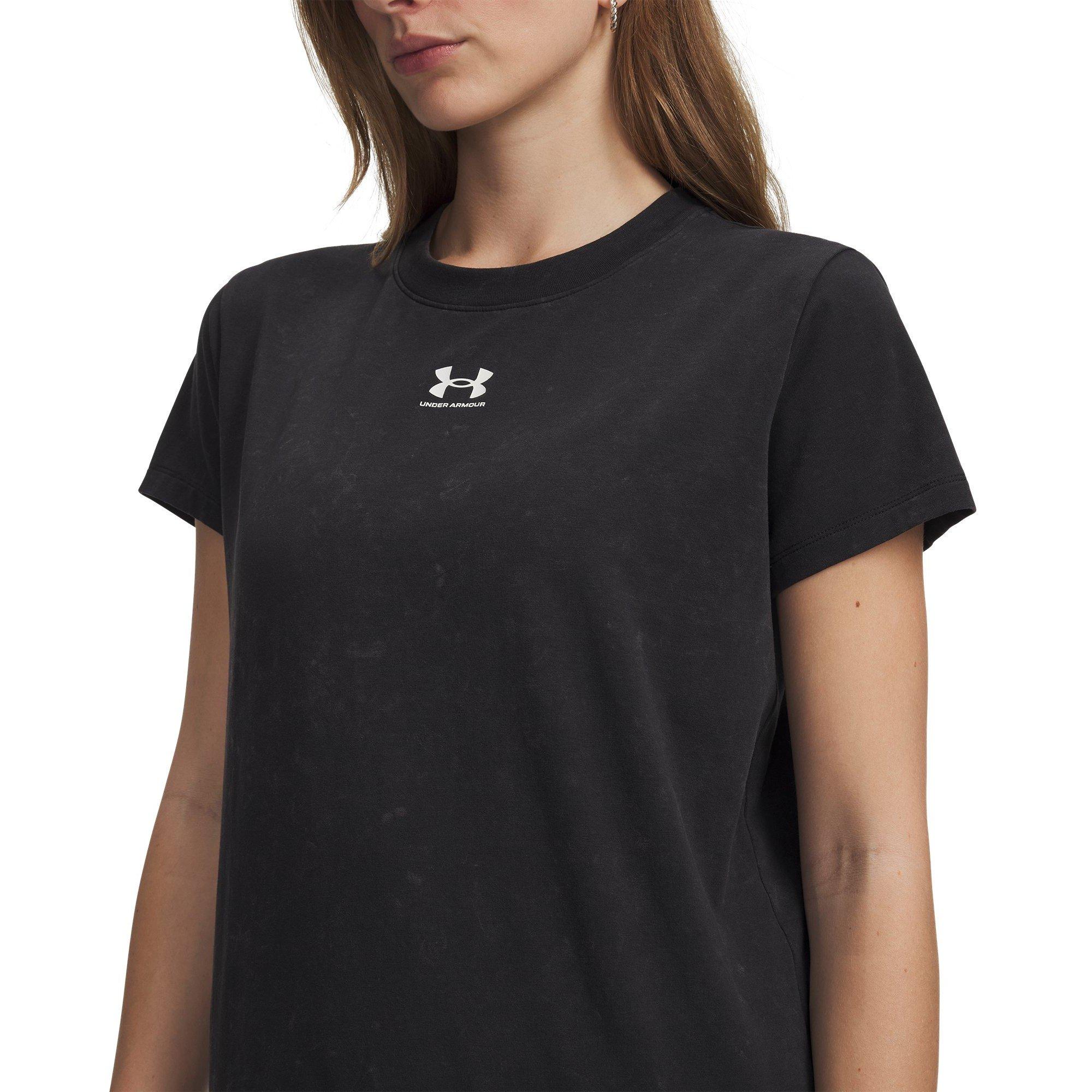 Black/White - Under Armour - Women's Rival Cotton Short Sleeve T-Shirt - 3