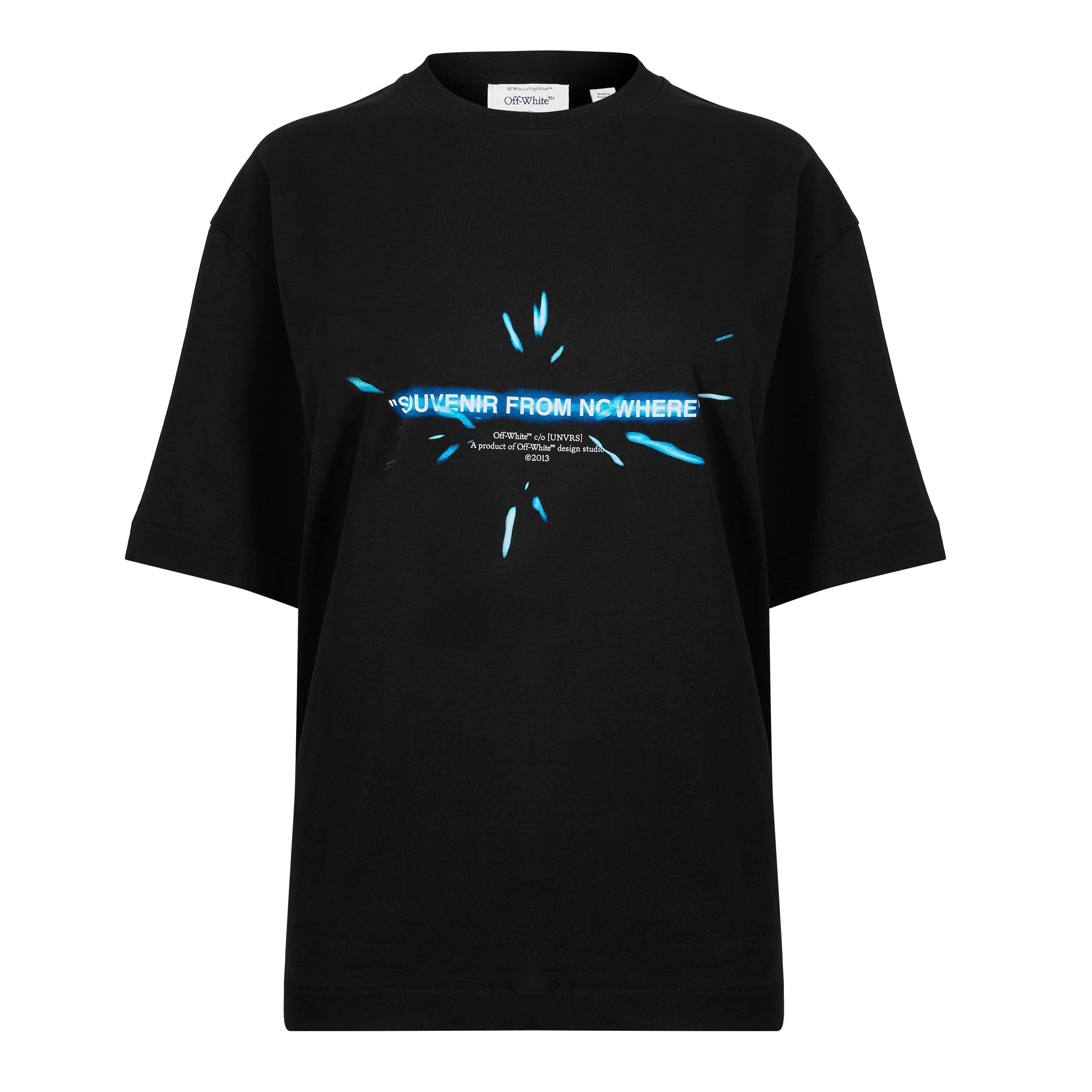 Black/Blue - Off White - Womens x [UNVRS] Lightspeed Tee - 1