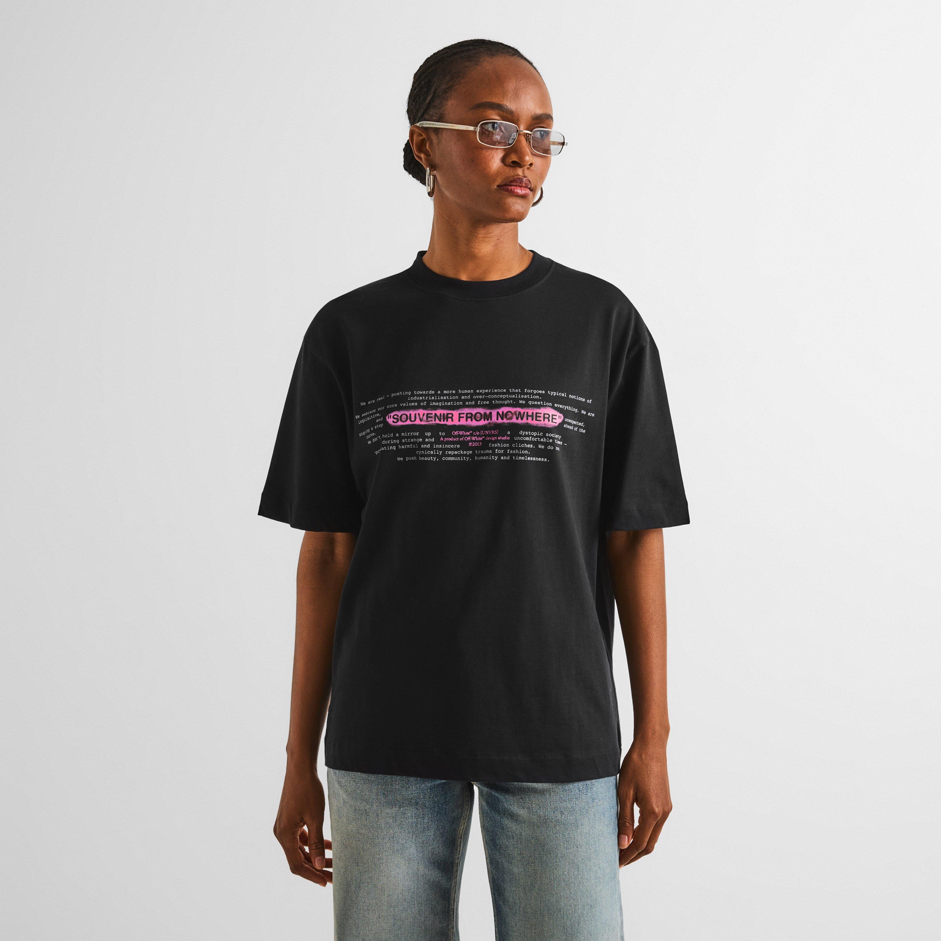 Black/Pink - Off White - Womens x [UNVRS] Lightspeed Tee - 3