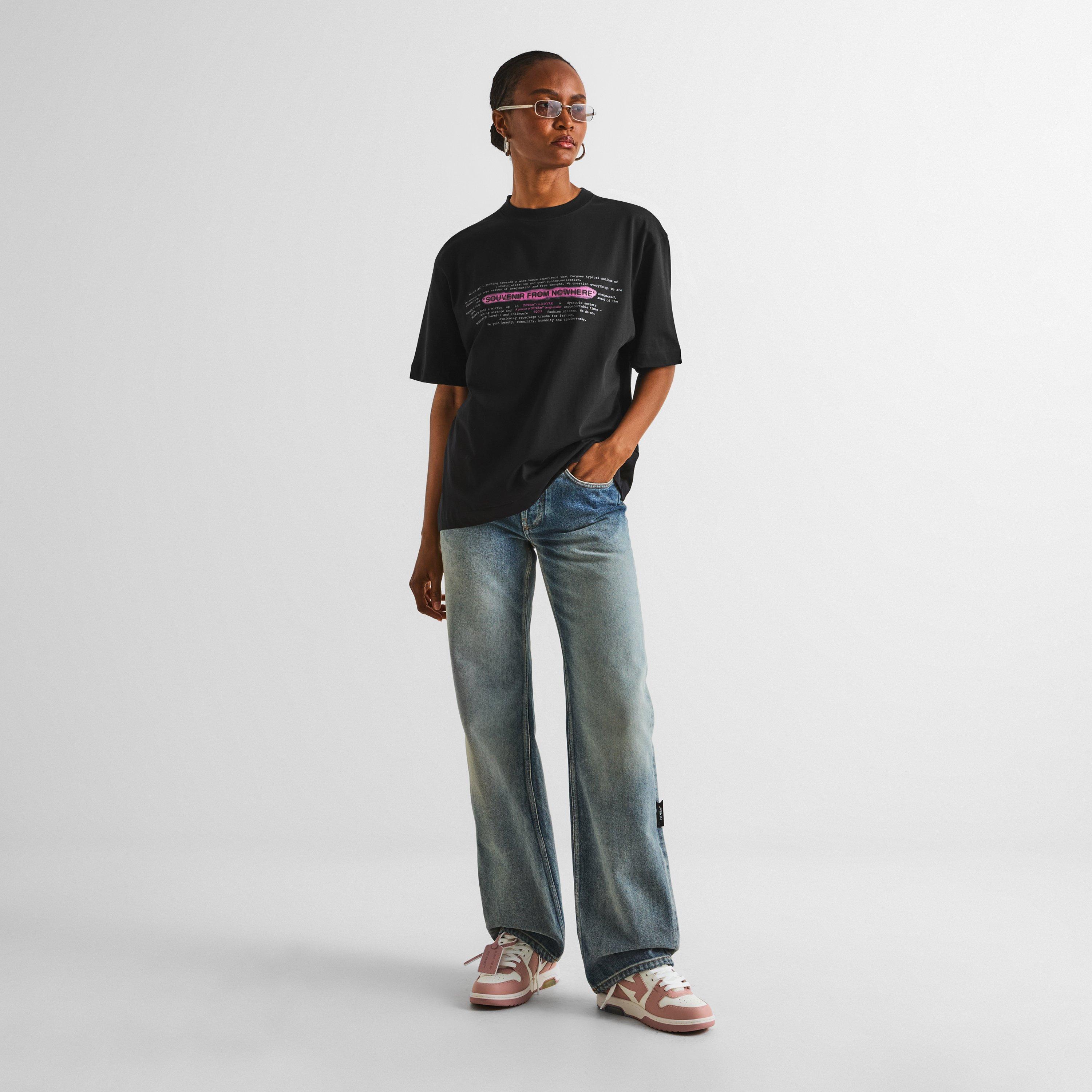 Black/Pink - Off White - Womens x [UNVRS] Lightspeed Tee - 6
