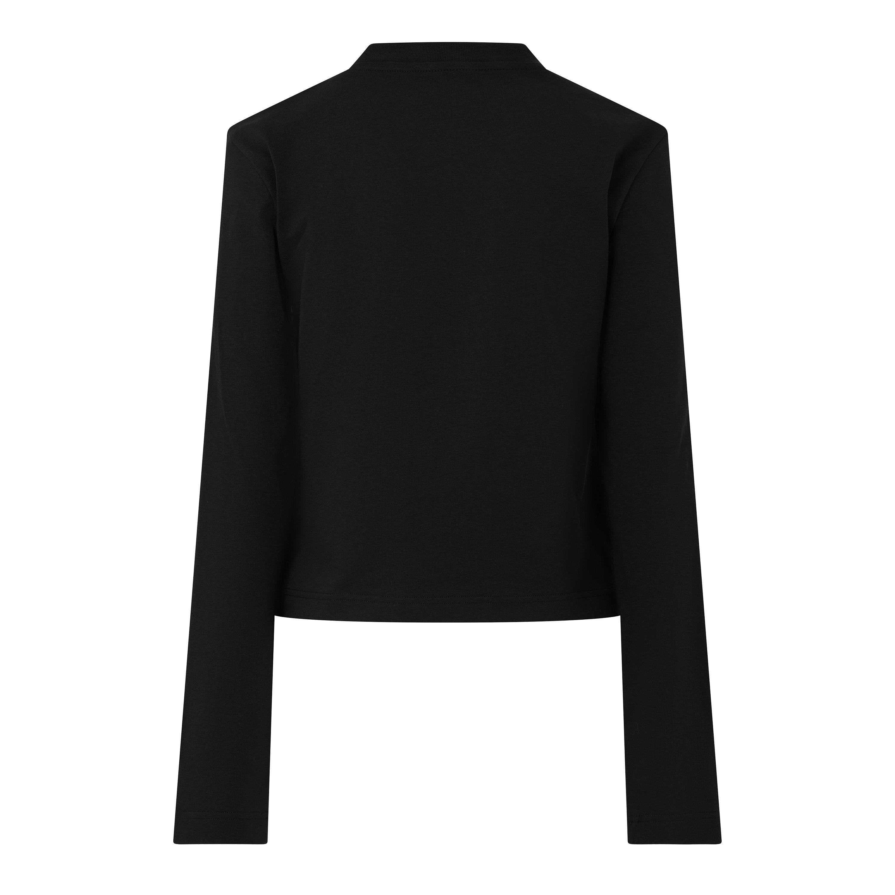 Black - Jacquemus - Women's Le Tshirt Gros ML Long Sleeve Plain Shirt - 2