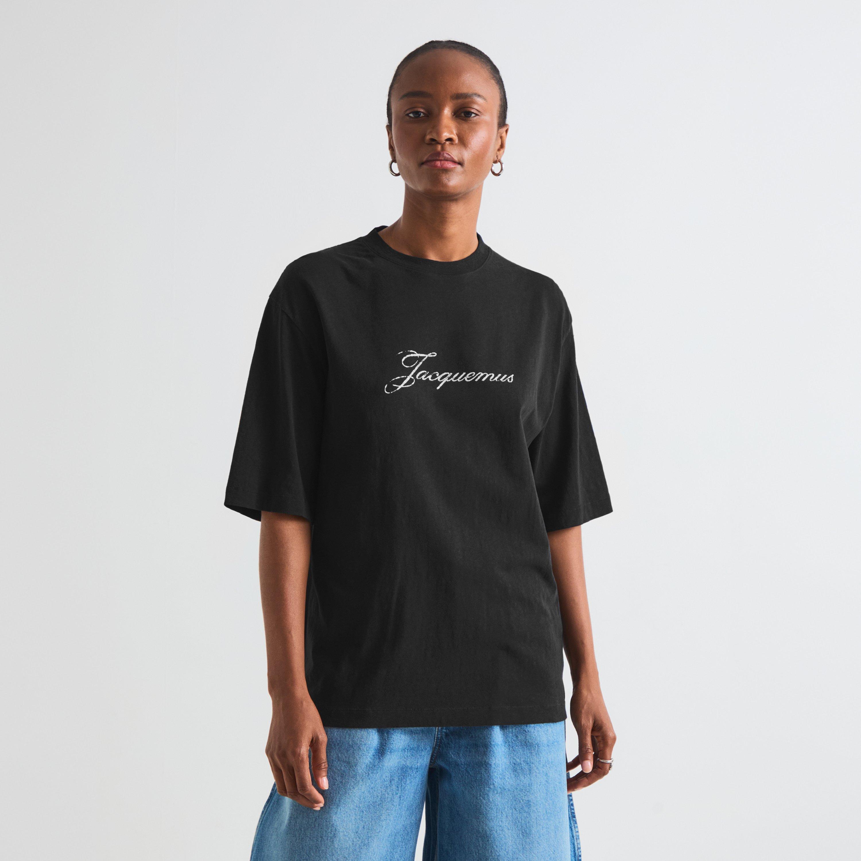 Black - Jacquemus - Women's Le Short-Sleeve Cotton T-Shirt - 3