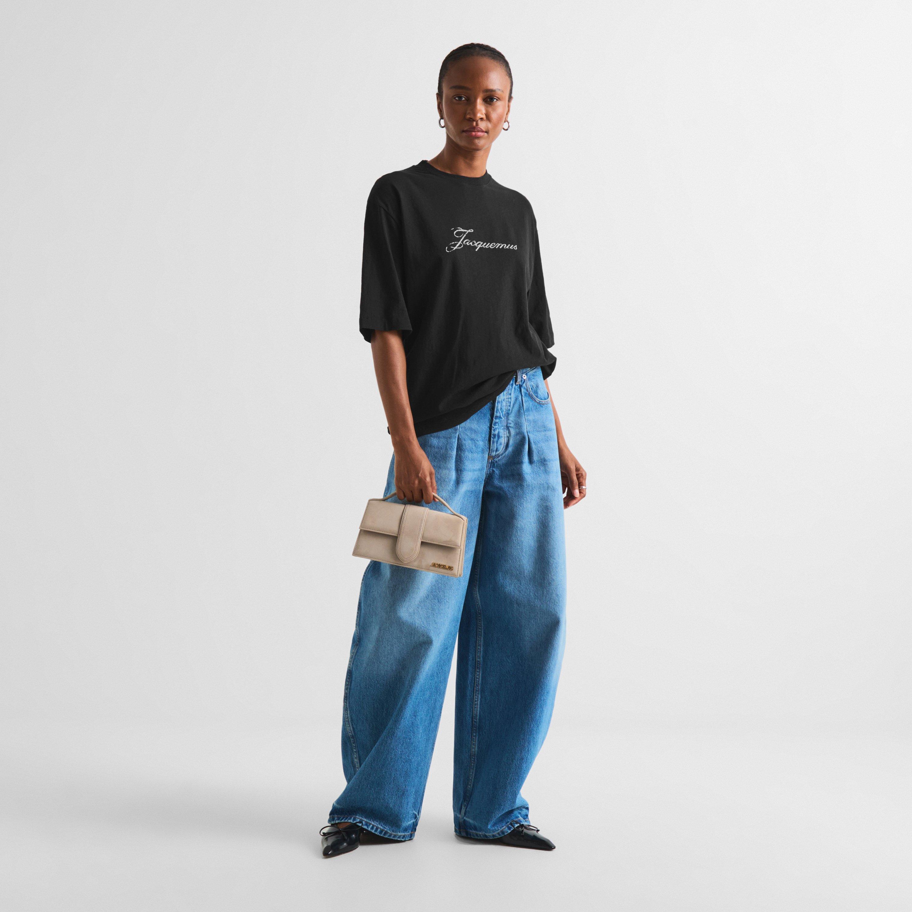 Black - Jacquemus - Women's Le Short-Sleeve Cotton T-Shirt - 6