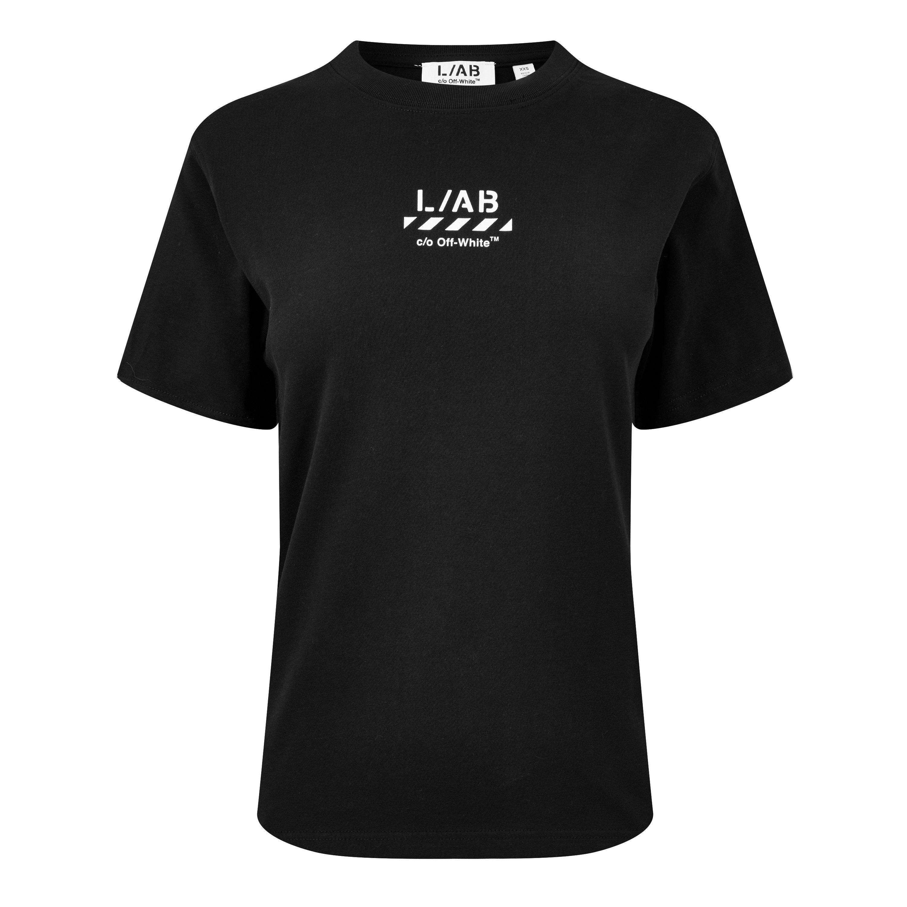 Women's Diagonal Cotton Short-Sleeve Crew-Neck T-Shirt
