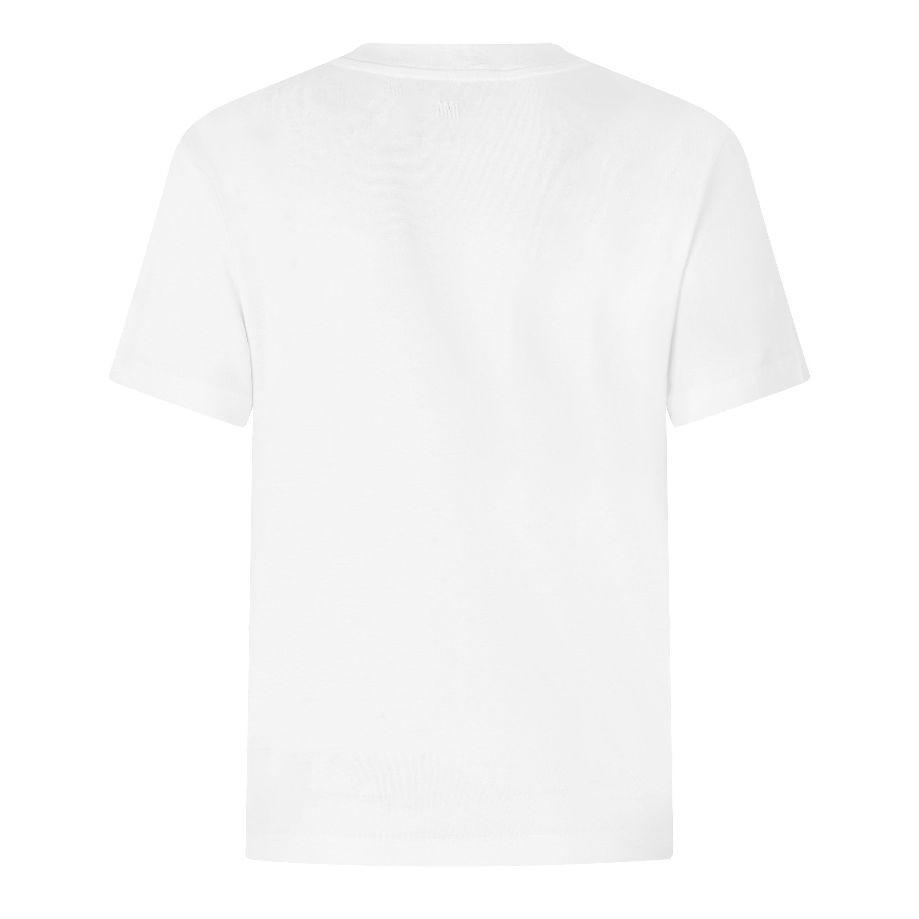 White - Ami Paris - Ami De Coeur Tee Ld05 - 2