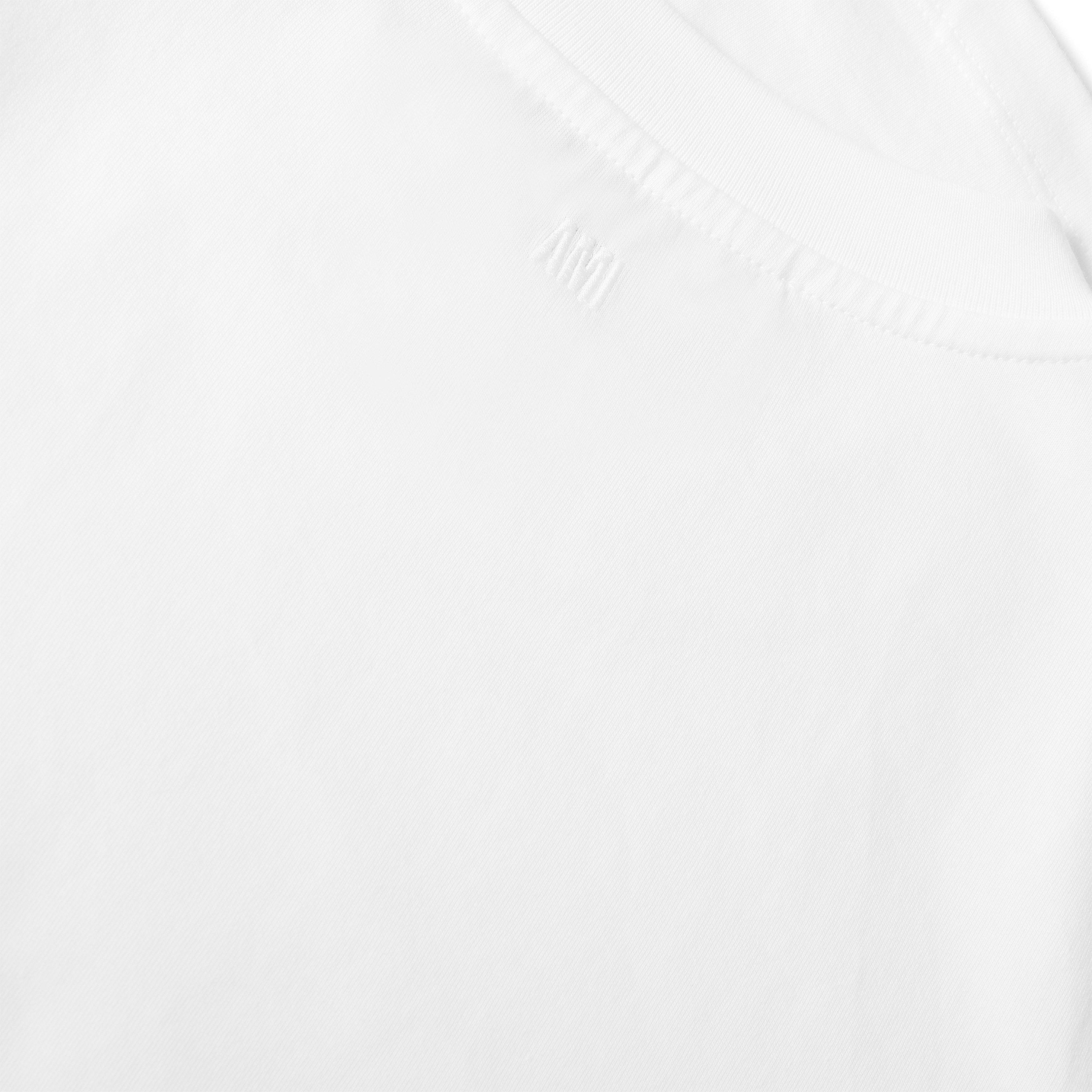 White - Ami Paris - Ami De Coeur Tee Ld05 - 3