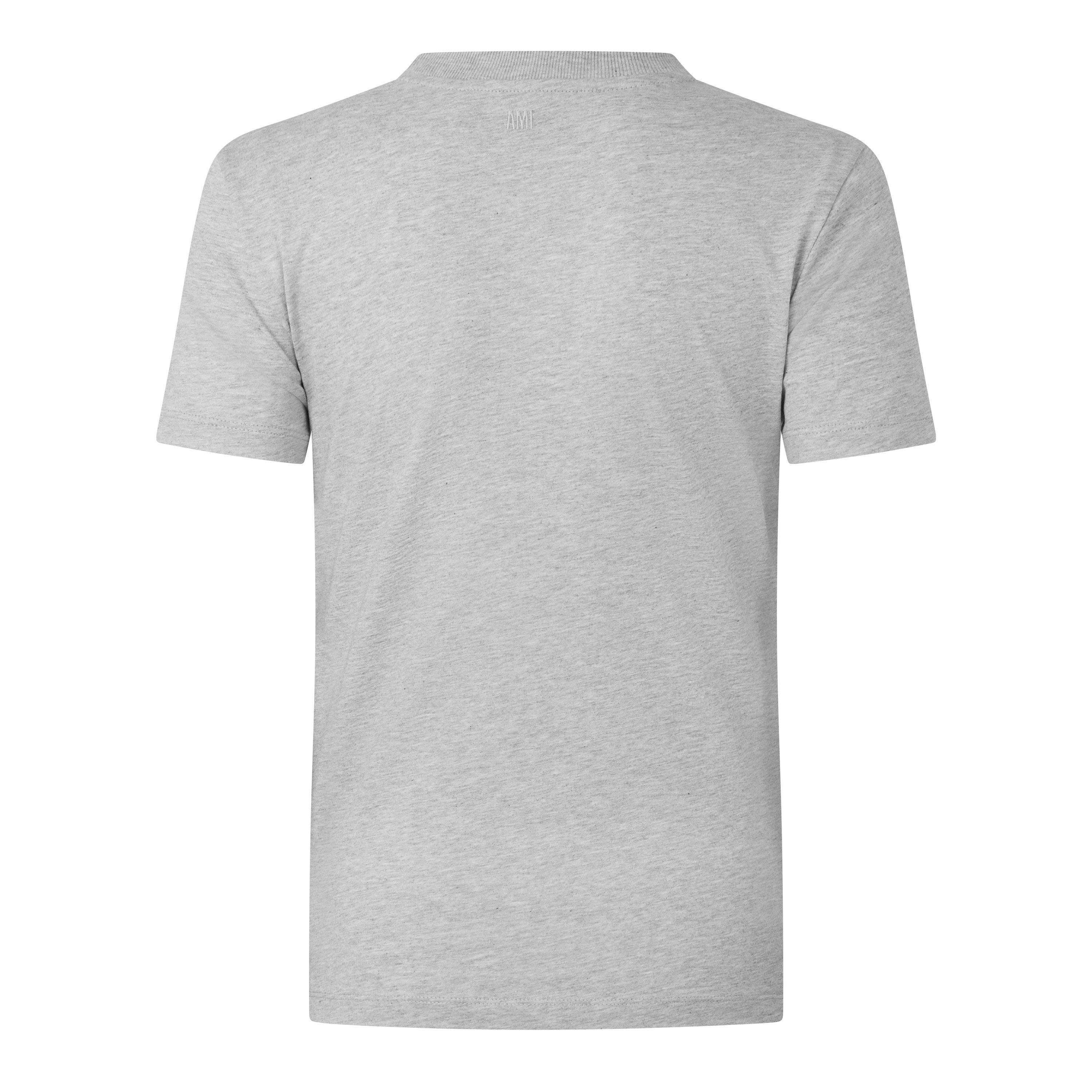 Grey - Ami Paris - Ami De Coeur Tee Ld05 - 2