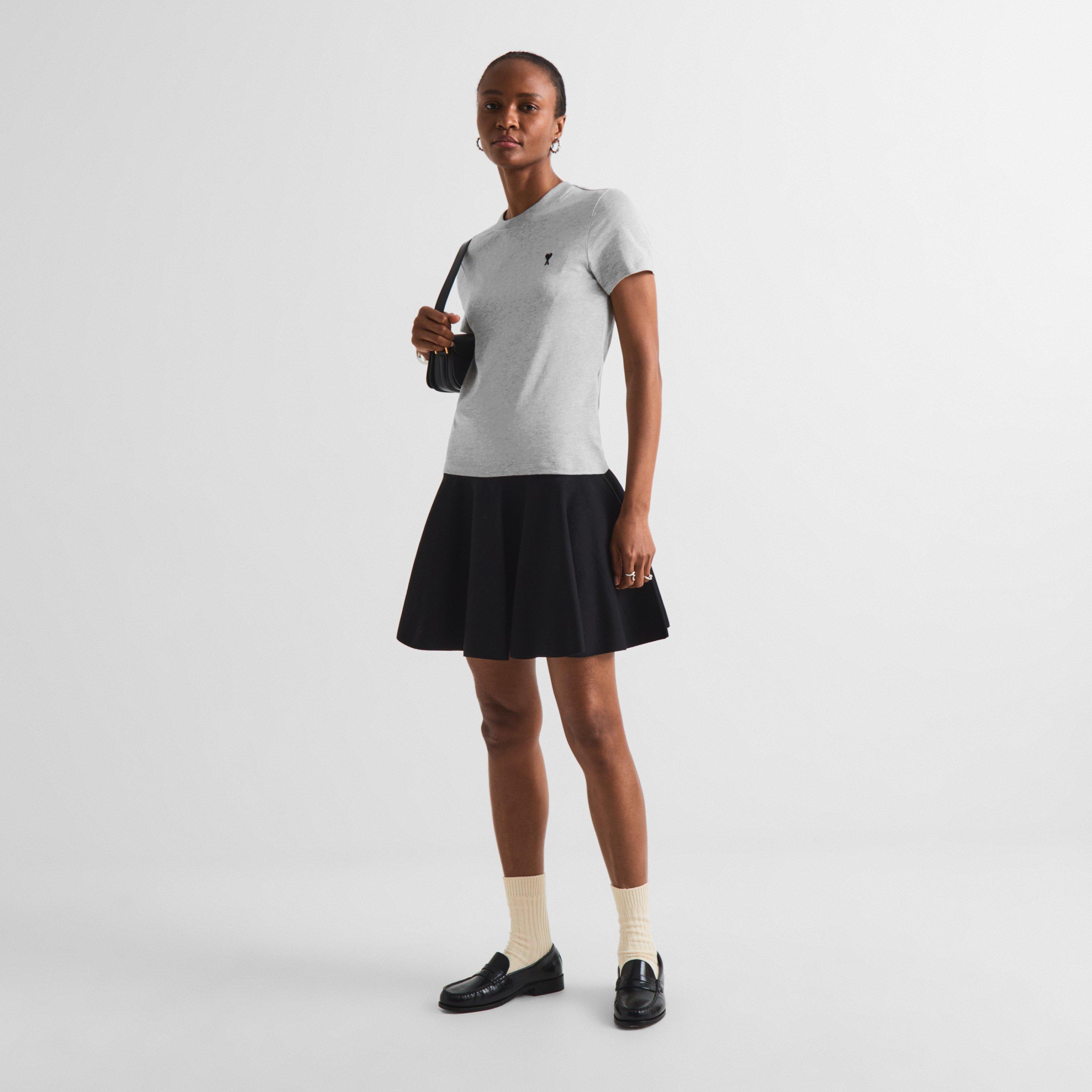 Grey - Ami Paris - Ami De Coeur Tee Ld05 - 6