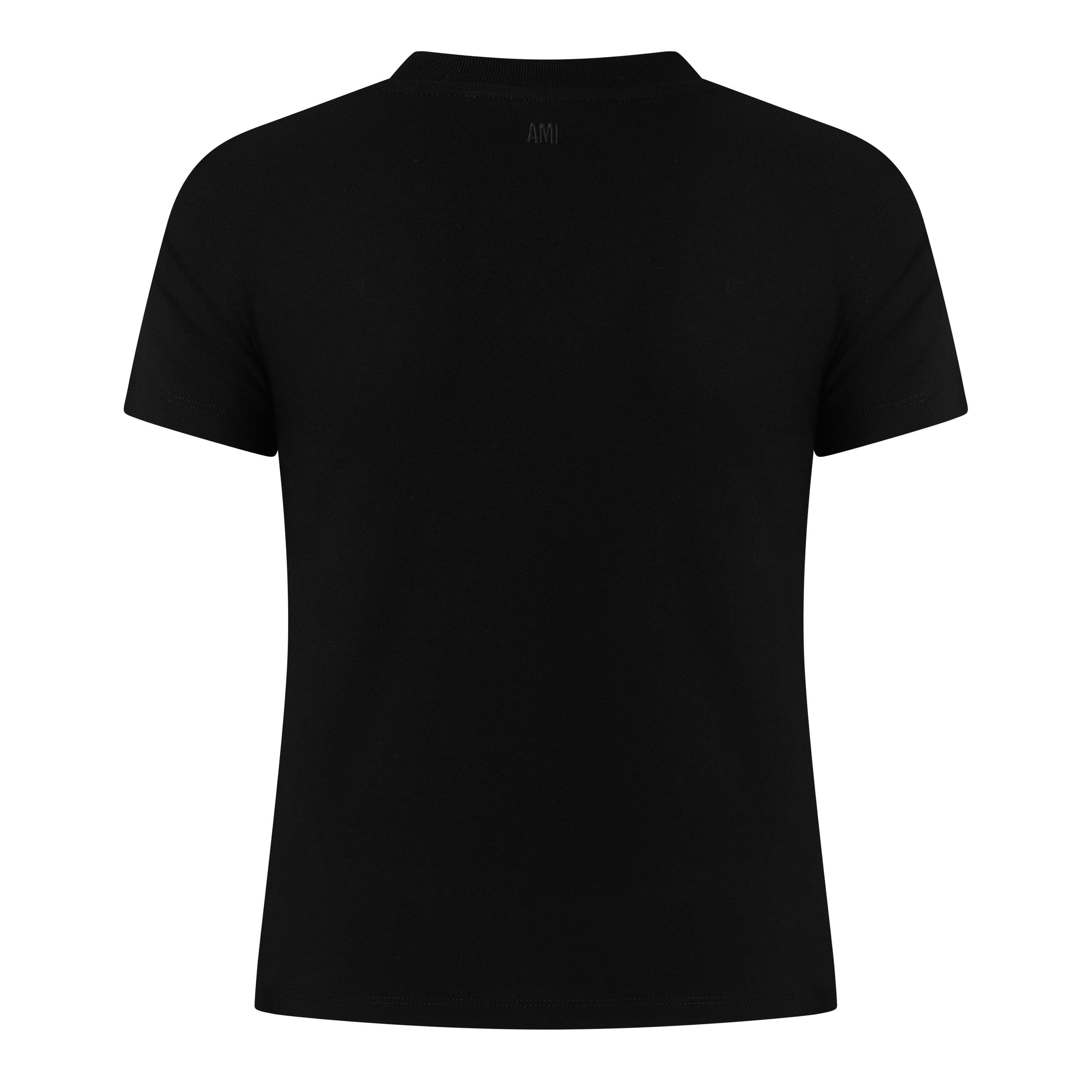 Black - Ami Paris - Ami De Coeur Tee Ld05 - 2