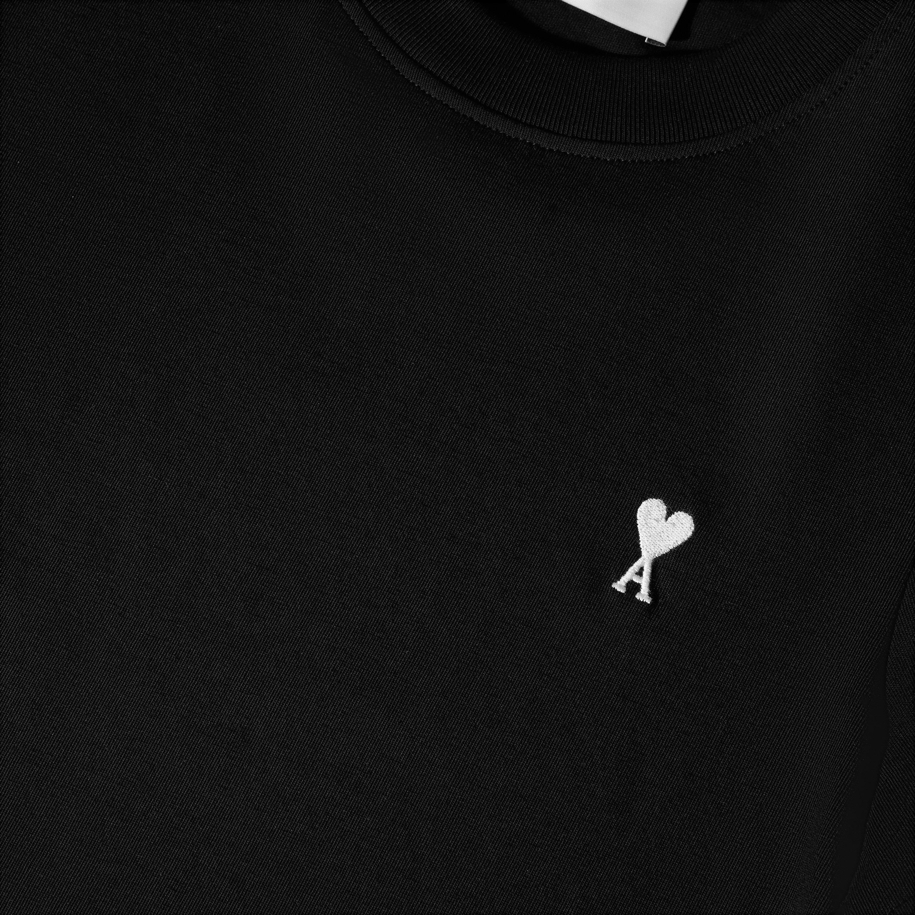 Black - Ami Paris - Ami De Coeur Tee Ld05 - 5