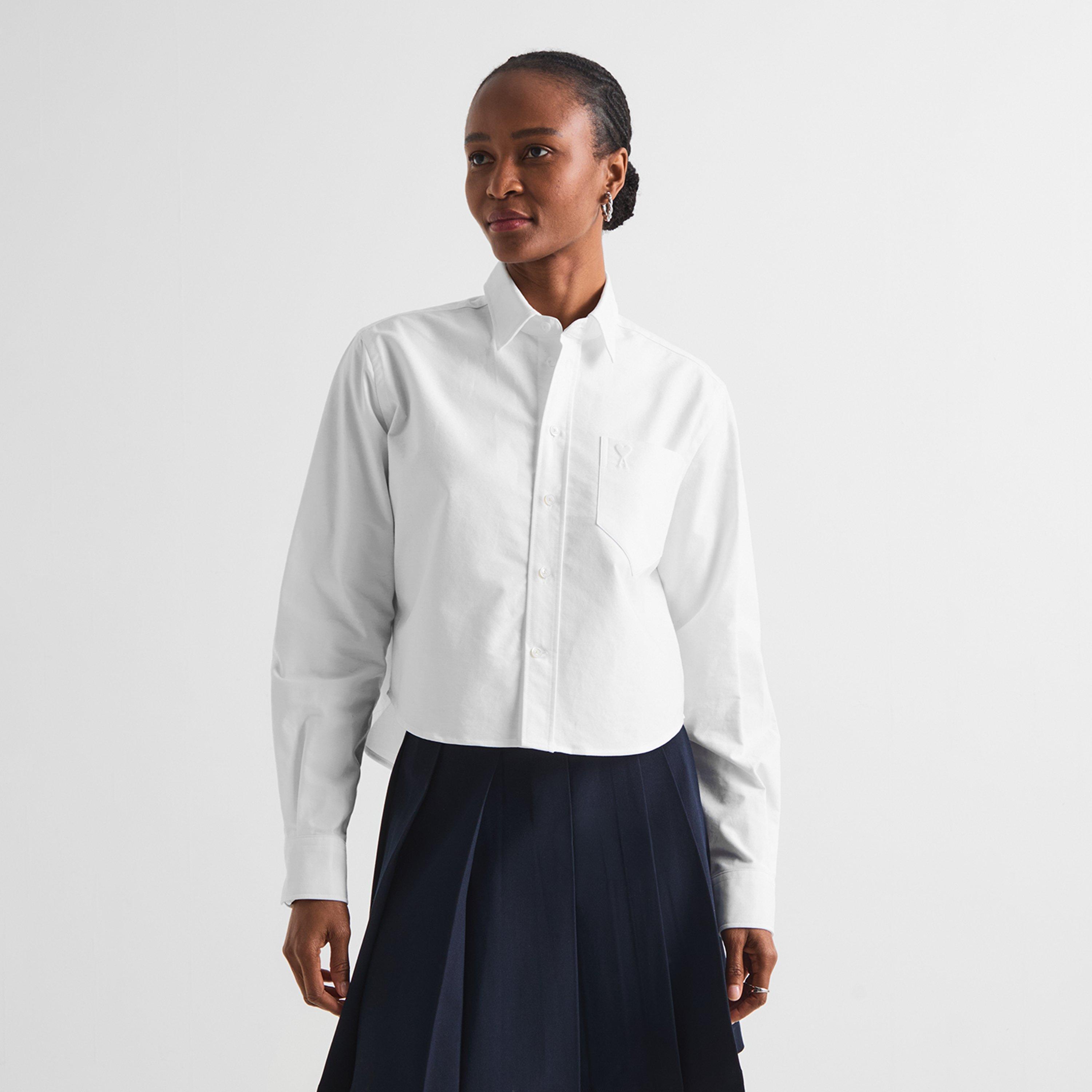 White Neutral - Ami Paris - Ami De Coeur Shirt Ld64 - 3