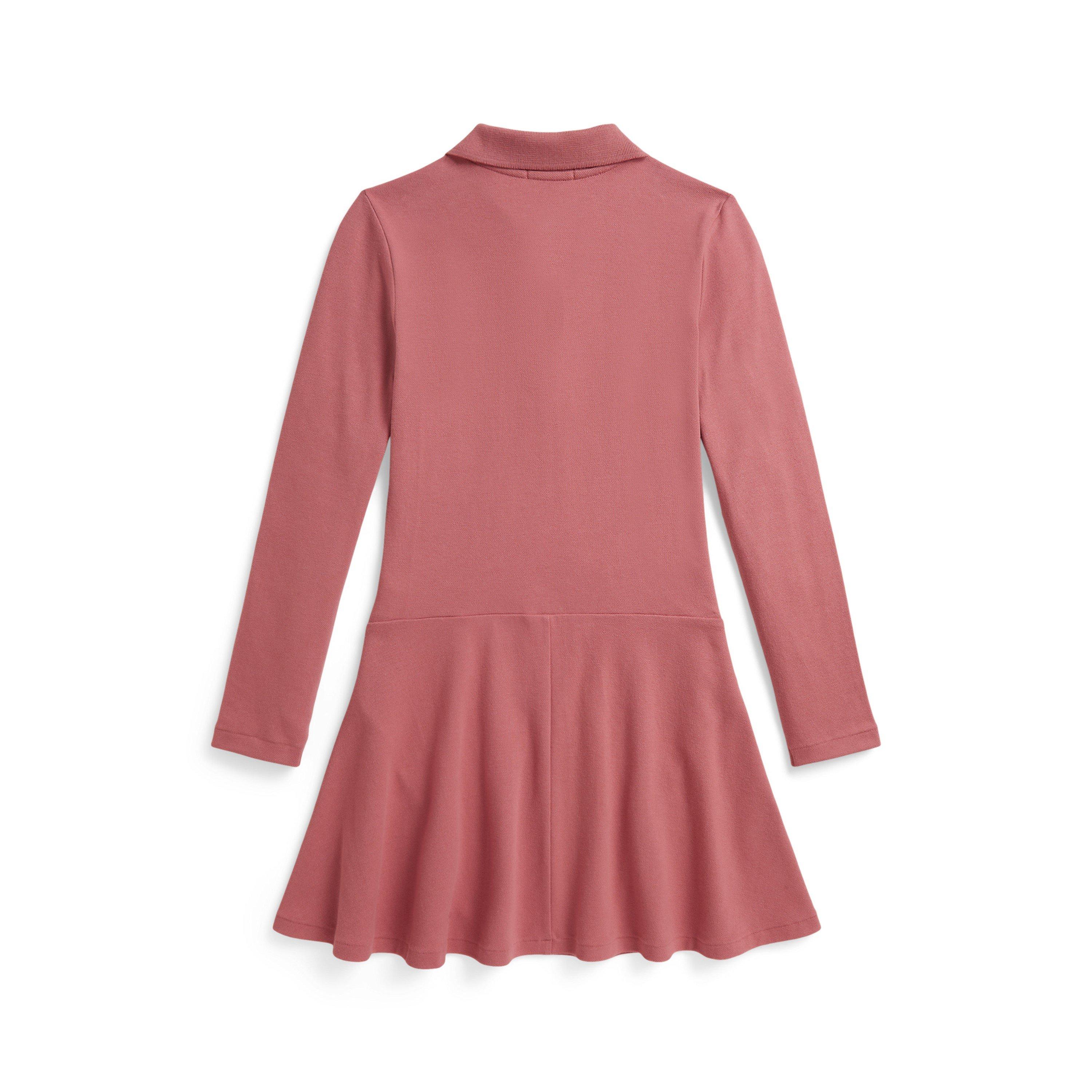Canvas Pink - Polo Ralph Lauren - Polo LS Polo Dress Jn64 - 2